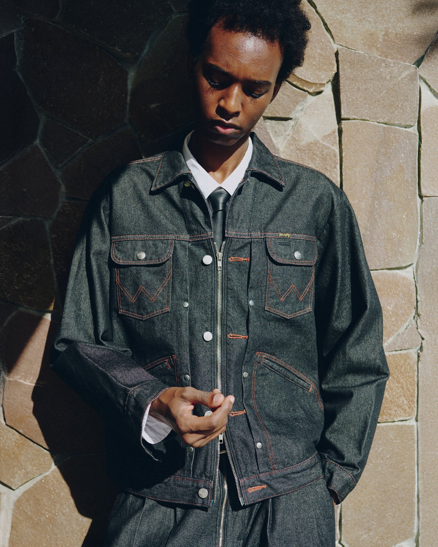 【Wrangler × CamphorWood】 custom 2way trucker denim jacket  【124MJ×24MJZ】