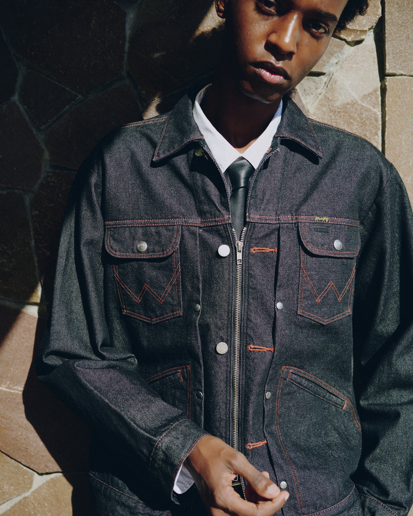 【Wrangler × CamphorWood】 custom 2way trucker denim jacket  【124MJ×24MJZ】