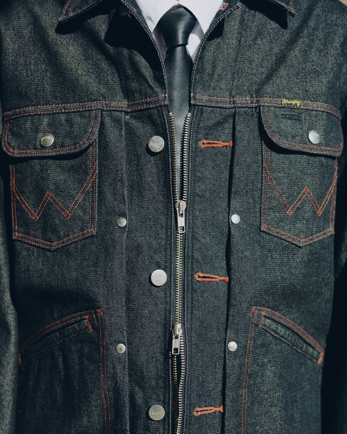 【Wrangler × CamphorWood】 custom 2way trucker denim jacket  【124MJ×24MJZ】