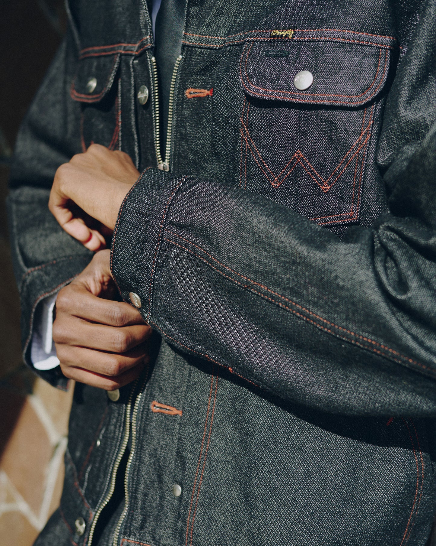 【Wrangler × CamphorWood】 custom 2way trucker denim jacket  【124MJ×24MJZ】