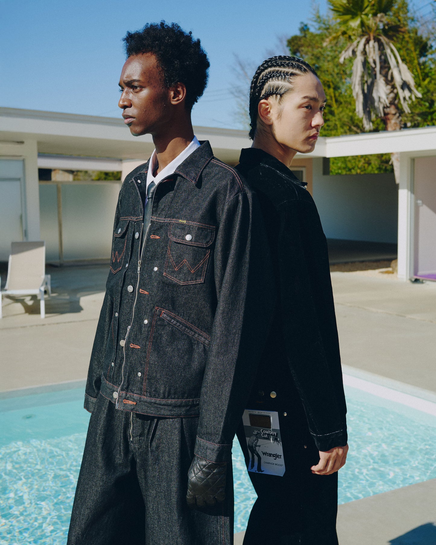 【Wrangler × CamphorWood】custom 2way flocky trucker jacket【124MJ×24MJZ】