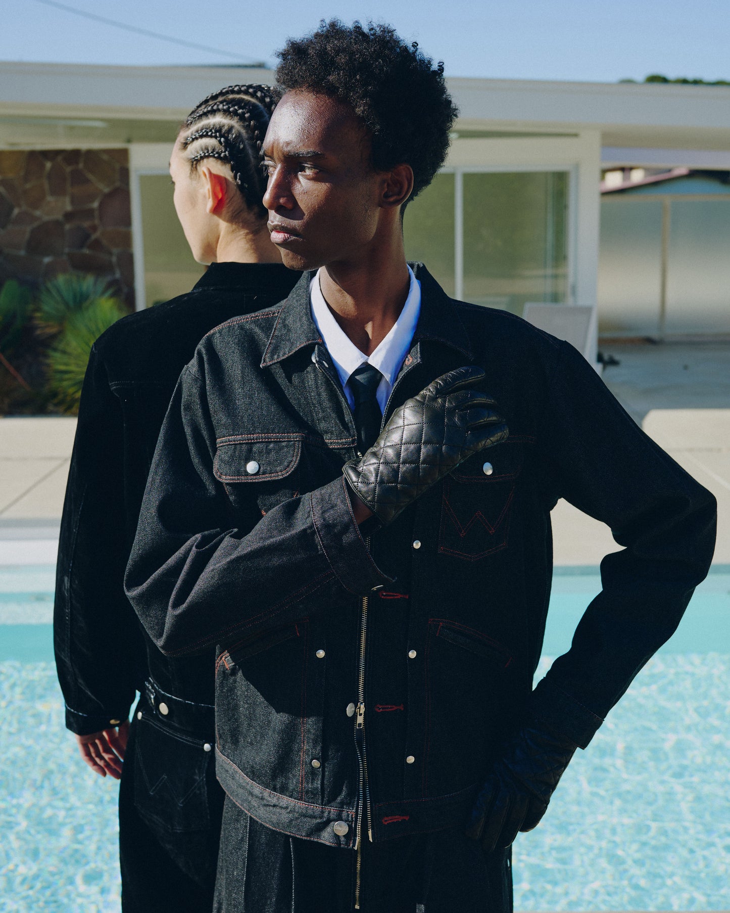 【Wrangler × CamphorWood】 custom 2way trucker denim jacket  【124MJ×24MJZ】