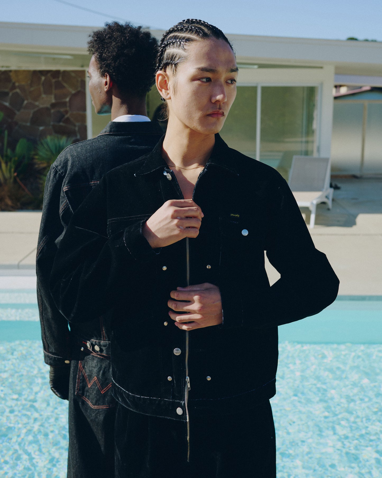 【Wrangler × CamphorWood】custom 2way flocky trucker jacket【124MJ×24MJZ】