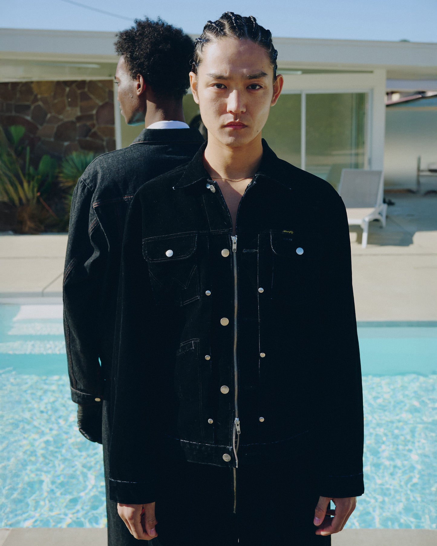 【Wrangler × CamphorWood】custom 2way flocky trucker jacket【124MJ×24MJZ】