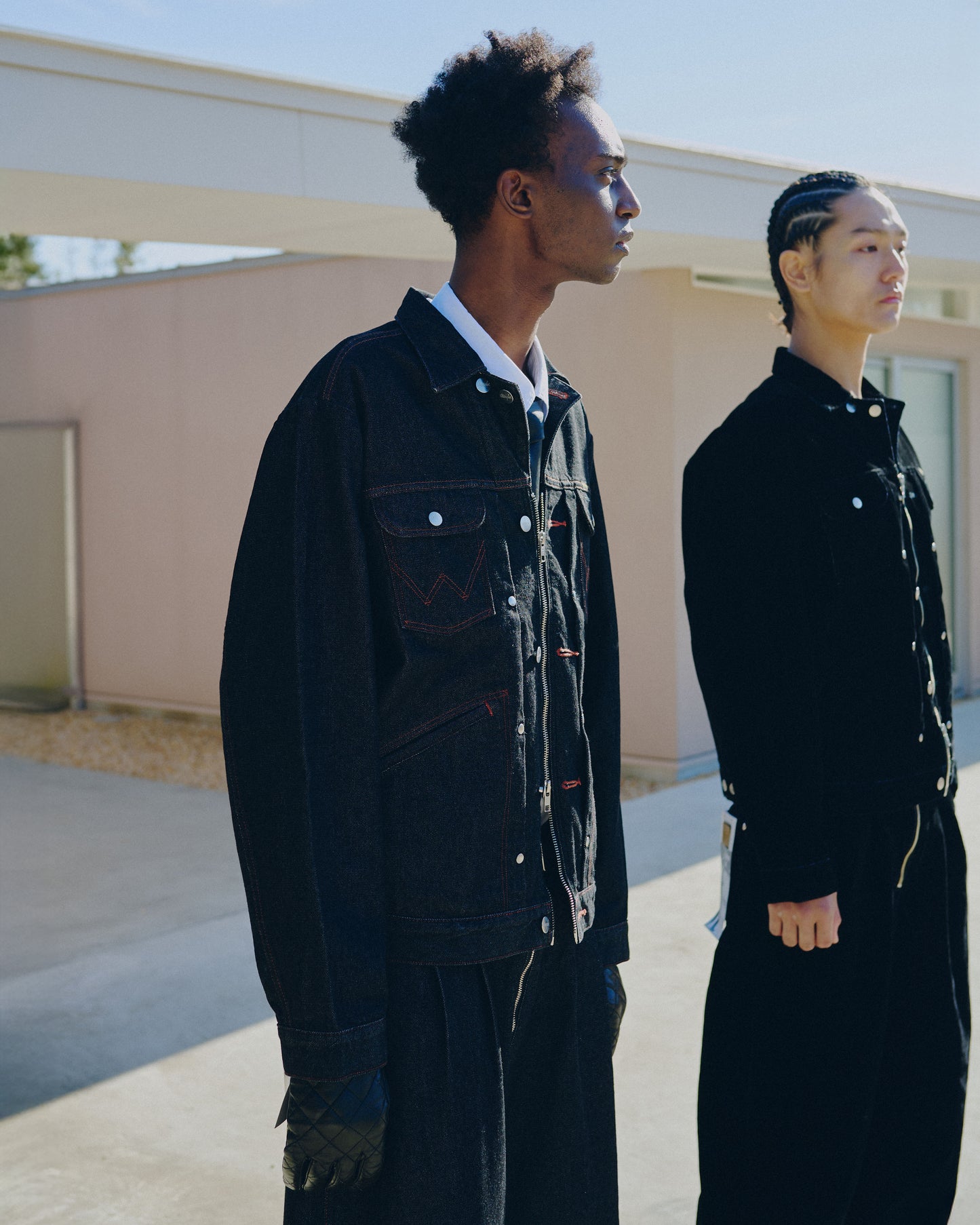 【Wrangler × CamphorWood】 custom 2way trucker denim jacket  【124MJ×24MJZ】