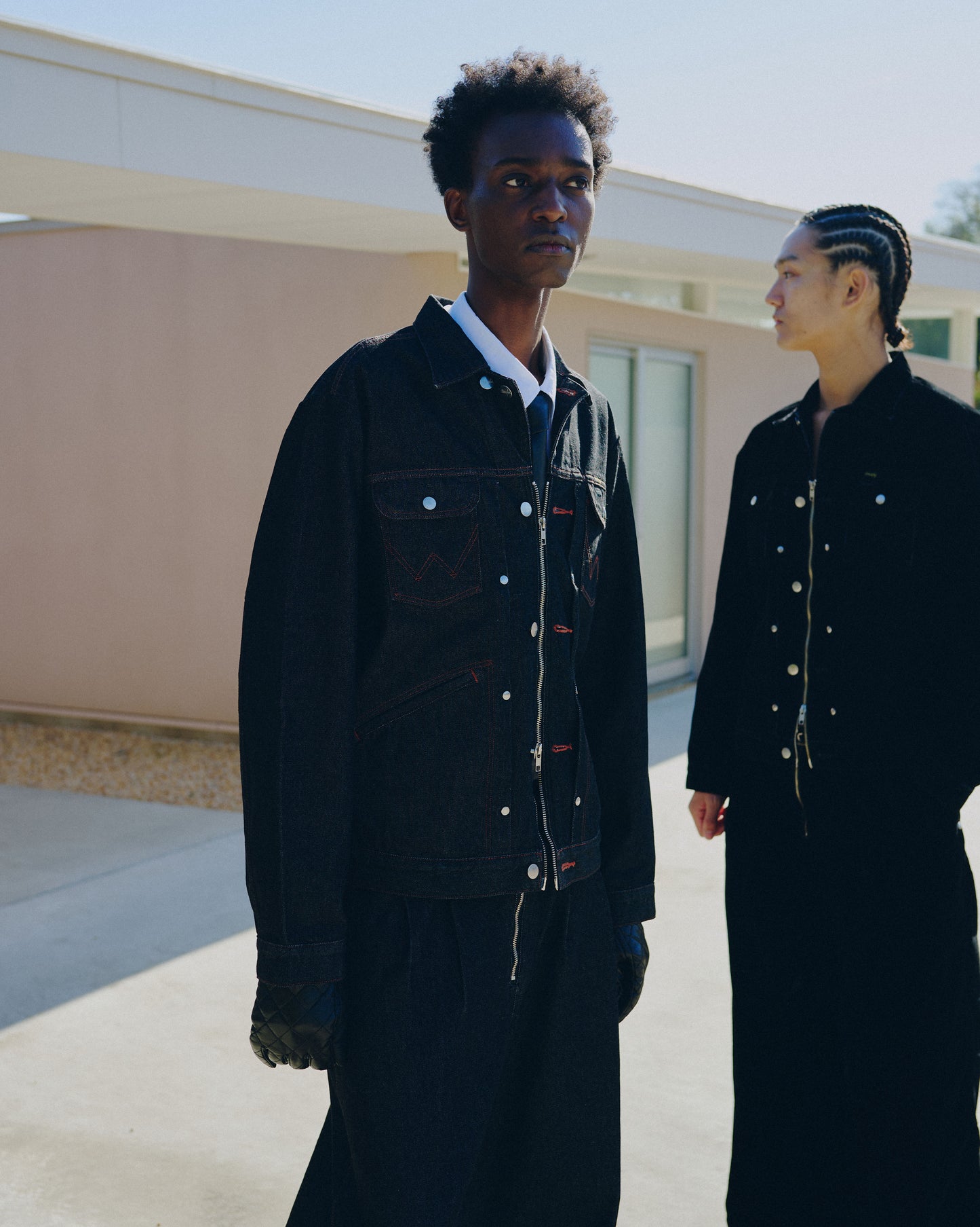 【Wrangler × CamphorWood】 custom 2way trucker denim jacket  【124MJ×24MJZ】