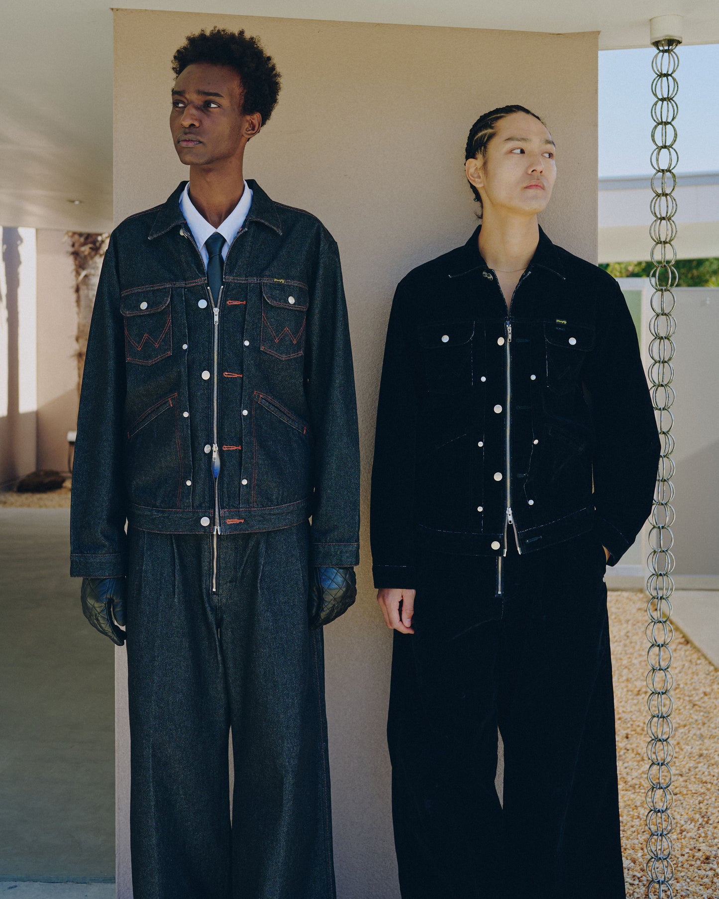 【Wrangler × CamphorWood】custom 2way flocky trucker jacket【124MJ×24MJZ】