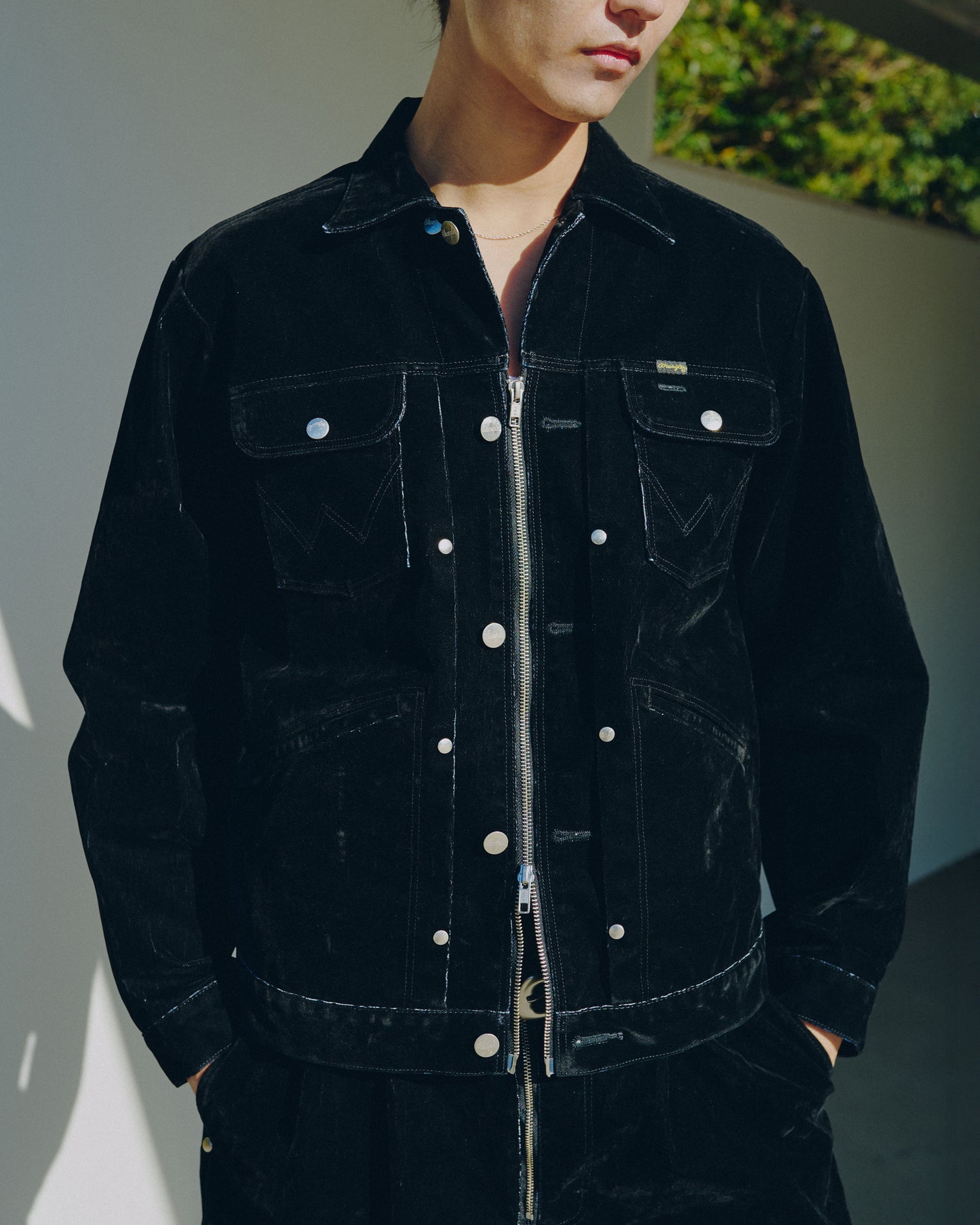 【Wrangler × CamphorWood】custom 2way flocky trucker jacket【124MJ×24MJZ】