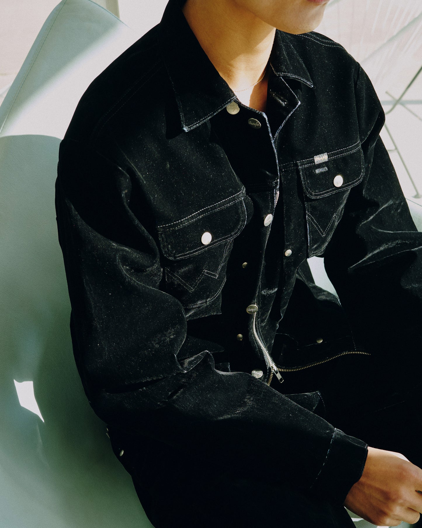 【Wrangler × CamphorWood】custom 2way flocky trucker jacket【124MJ×24MJZ】