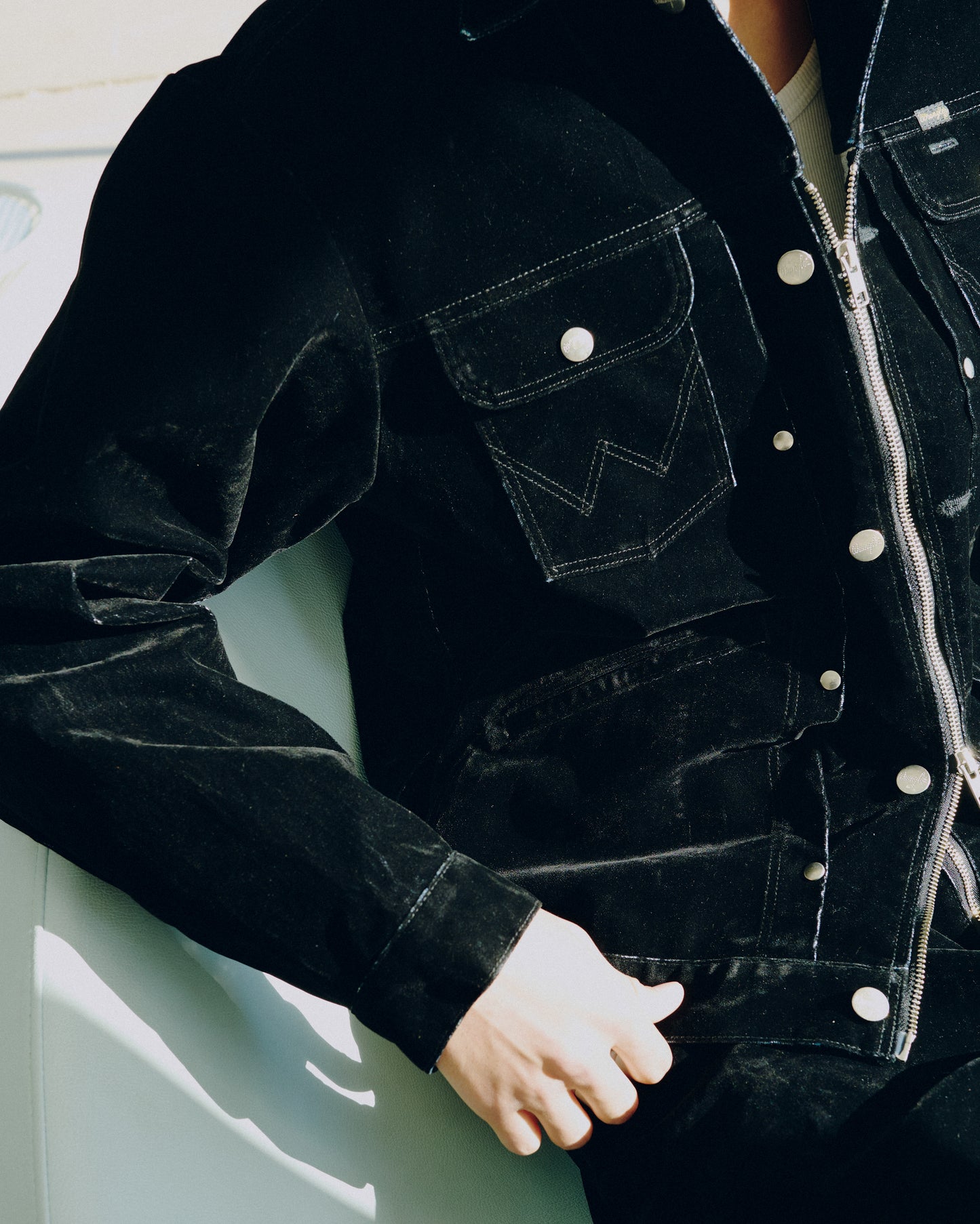 【Wrangler × CamphorWood】custom 2way flocky trucker jacket【124MJ×24MJZ】