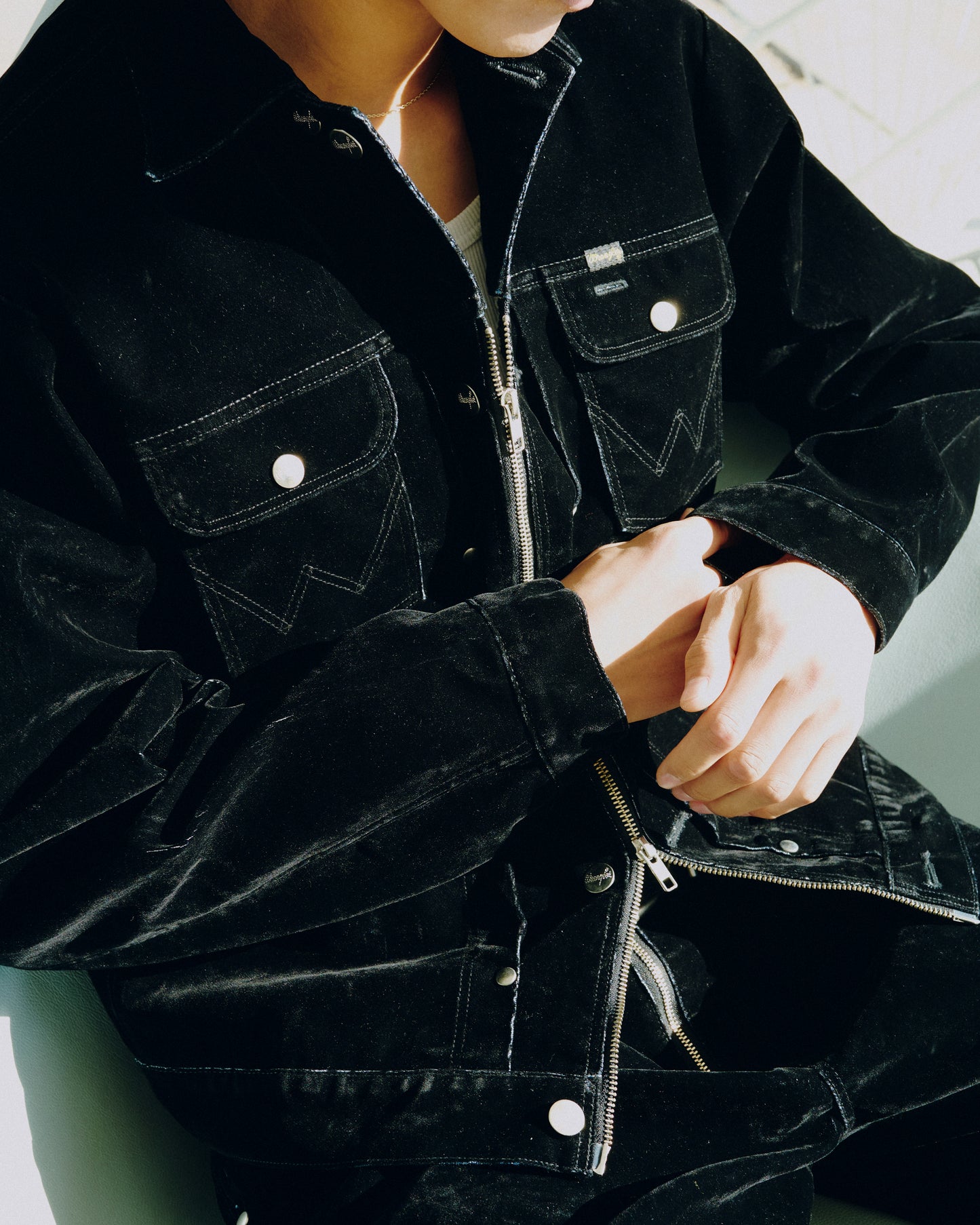 【Wrangler × CamphorWood】custom 2way flocky trucker jacket【124MJ×24MJZ】