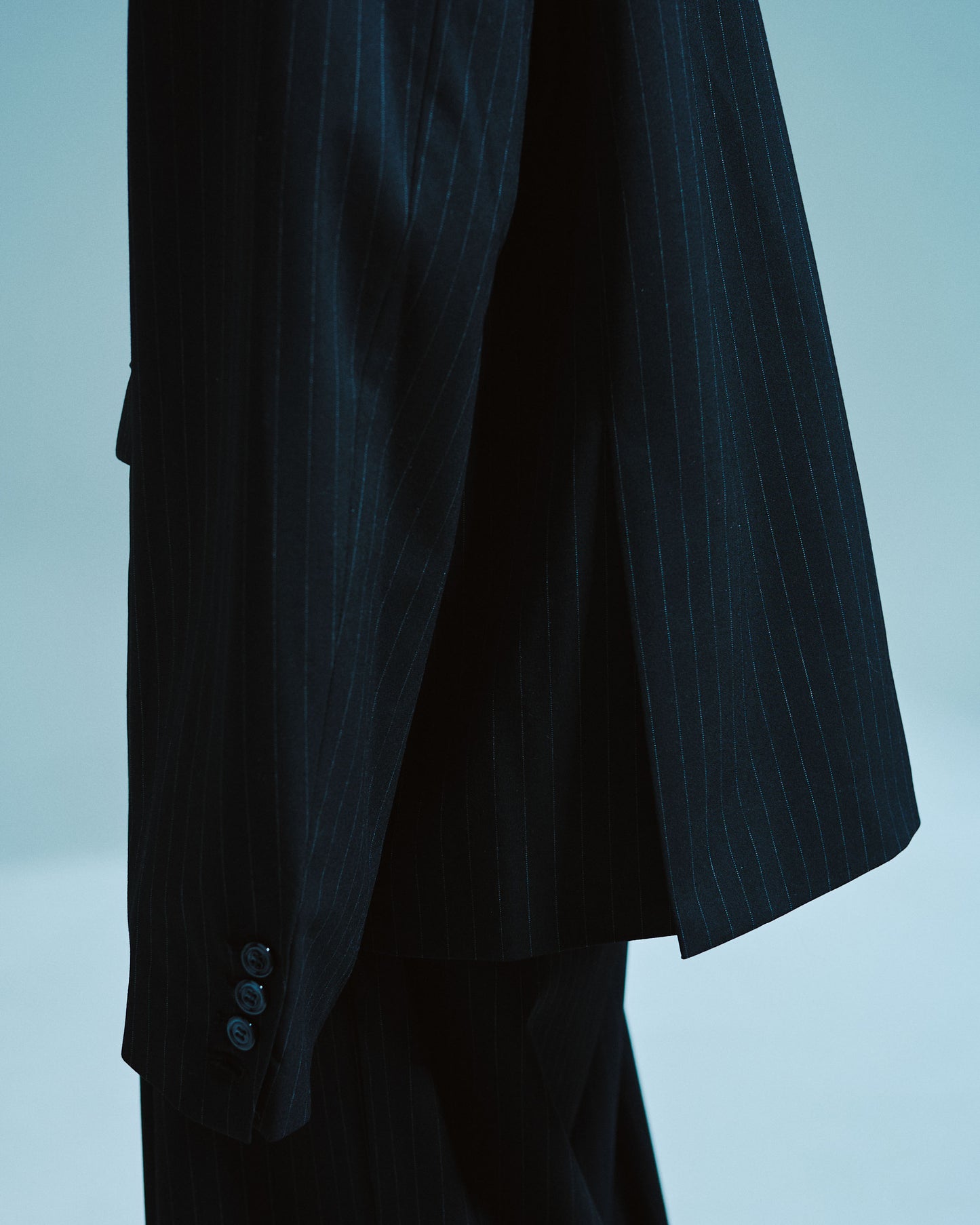 DOUBLE BREASTED STRIPE TAILORED JACKET