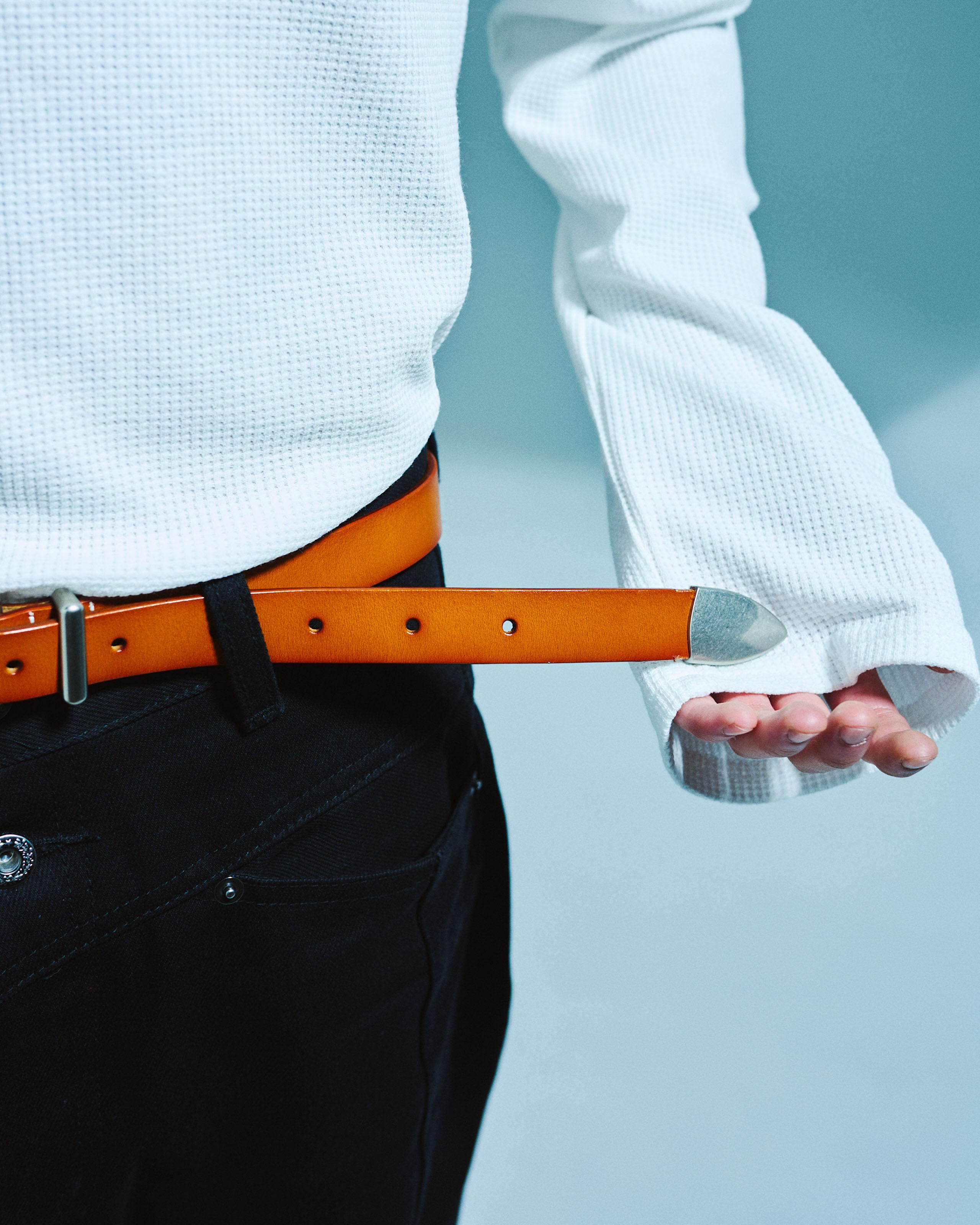 RECYCLE COW LEATHER WESTERN BELT – CAMPHOR WOOD - OFFICIAL ONLINE