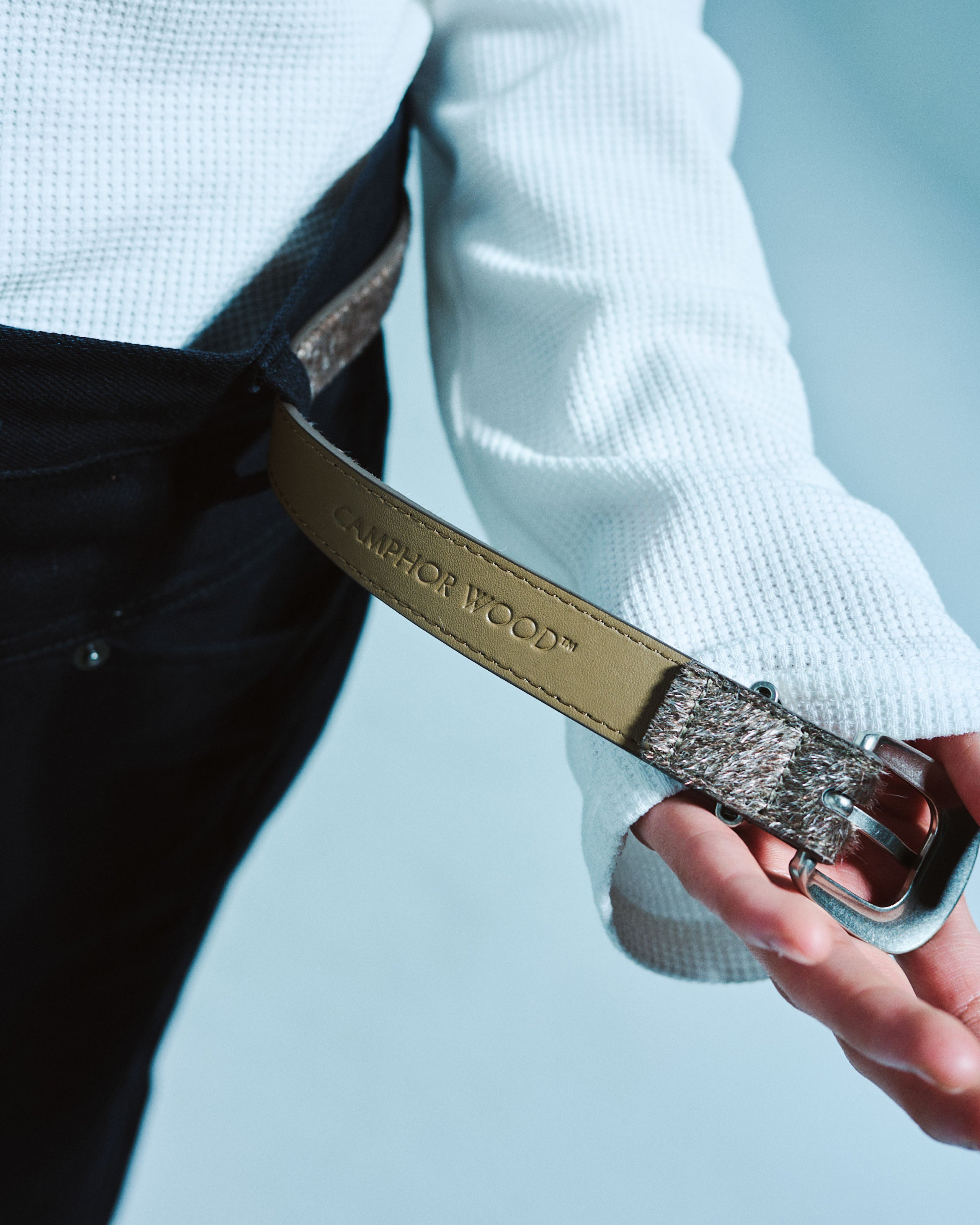 VEGAN HARAKO WESTERN BELT – CAMPHOR WOOD - OFFICIAL ONLINE STORE