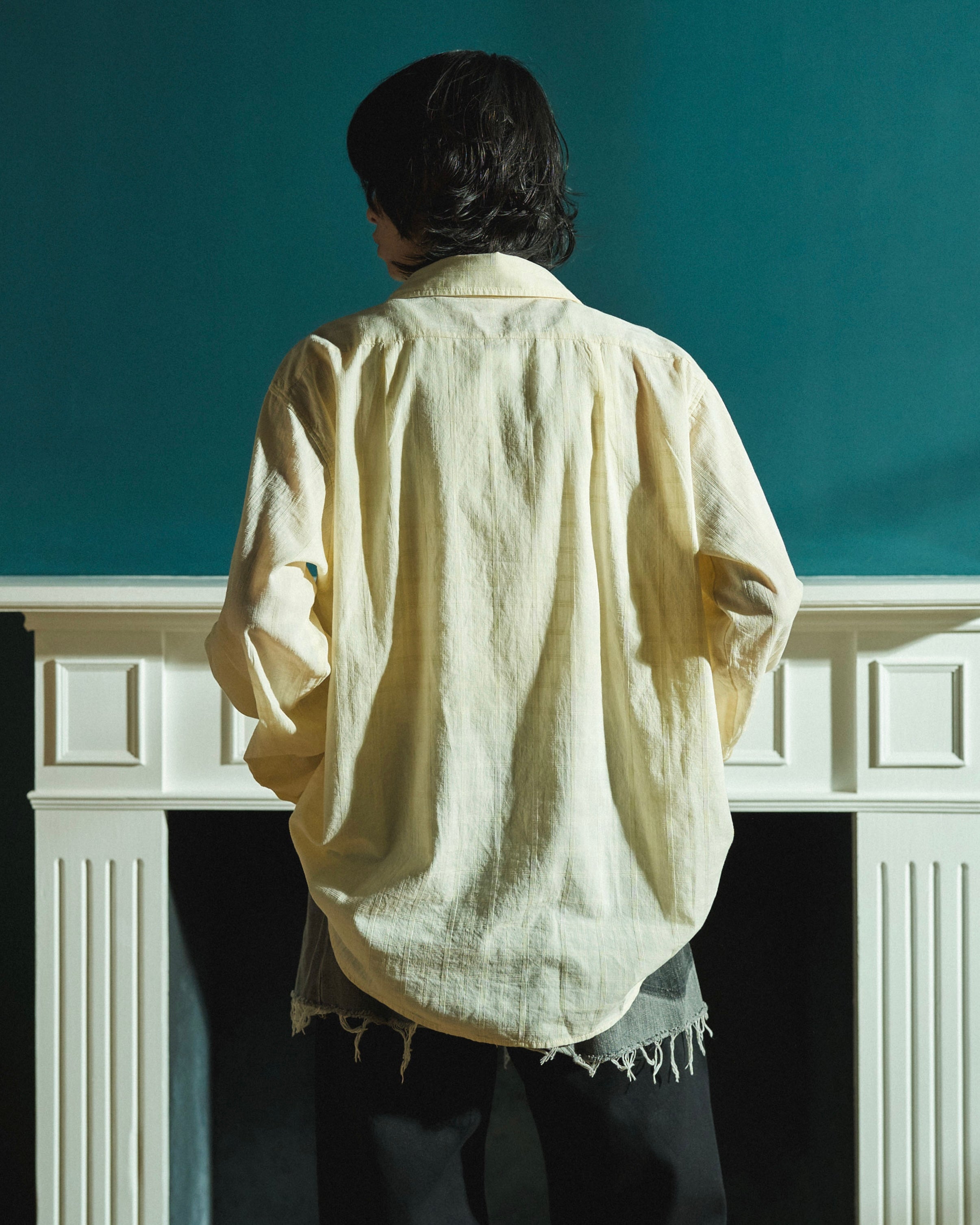 SHEER CHECK L/S SHIRTS – CAMPHOR WOOD - OFFICIAL ONLINE STORE