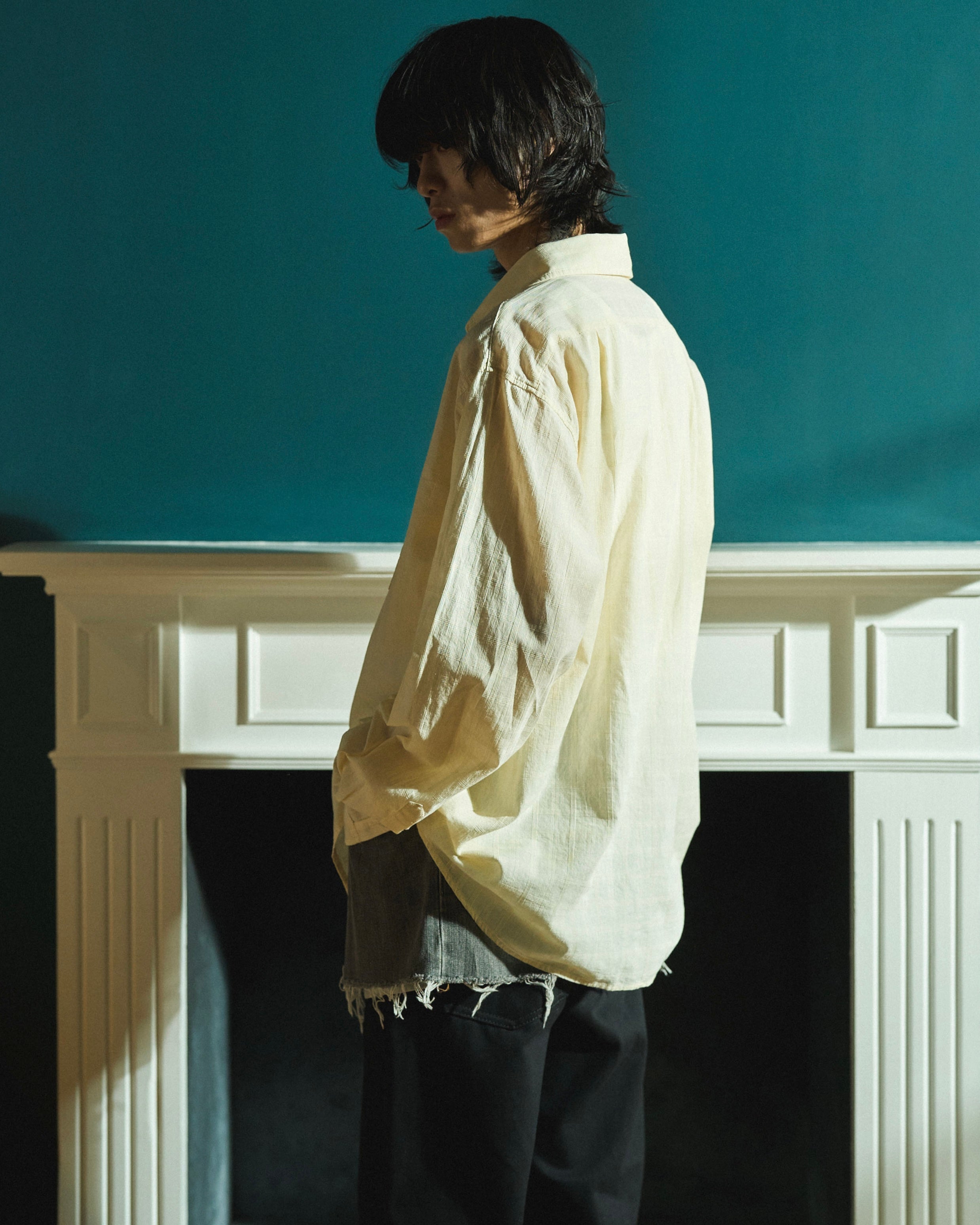 SHEER CHECK L/S SHIRTS – CAMPHOR WOOD - OFFICIAL ONLINE STORE