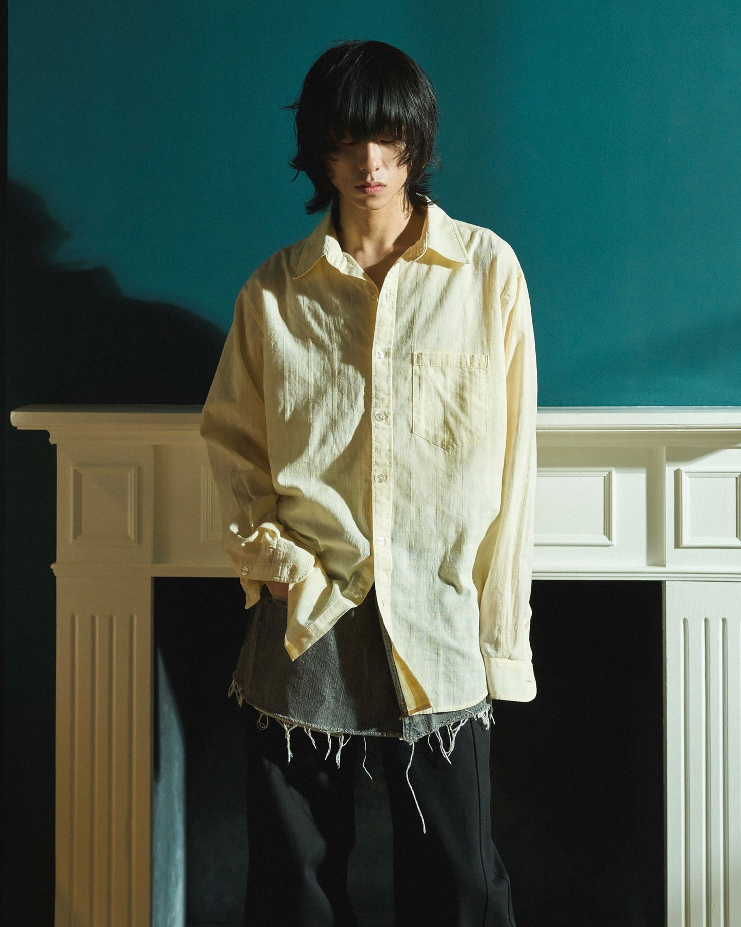 SHEER CHECK L/S SHIRTS