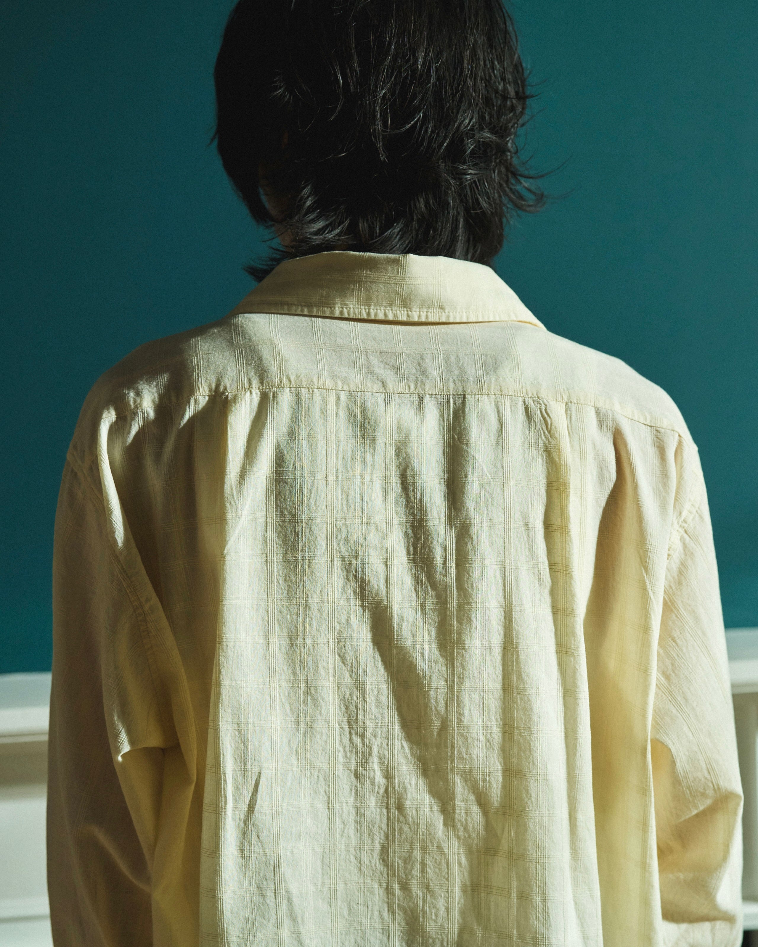 SHEER CHECK L/S SHIRTS – CAMPHOR WOOD - OFFICIAL ONLINE STORE