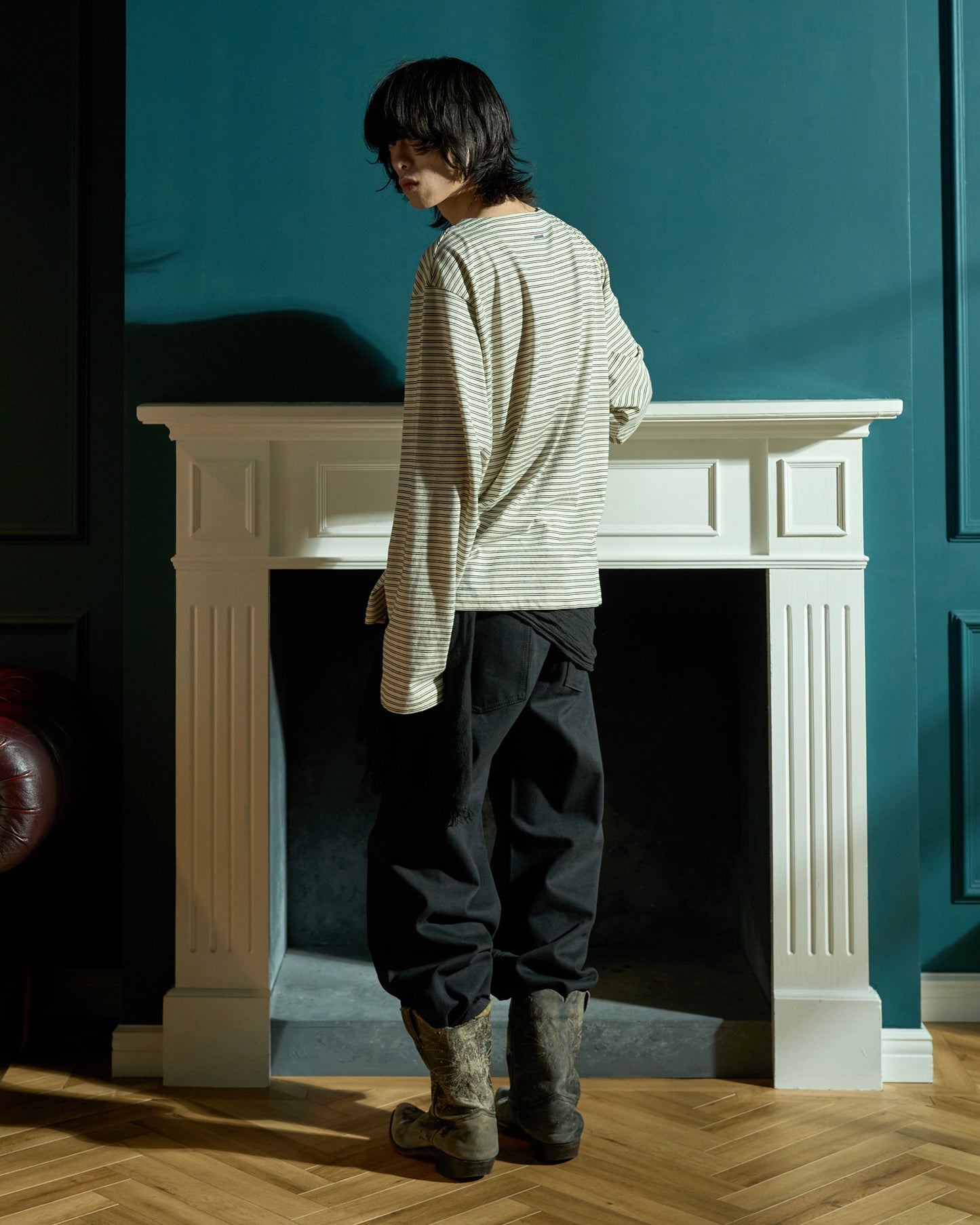 SIDE SEEM BOOTS CUT RIGID JEANS