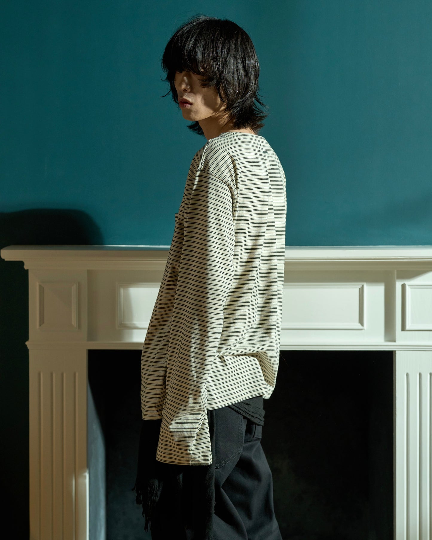 MULTI BORDER L/S TEE