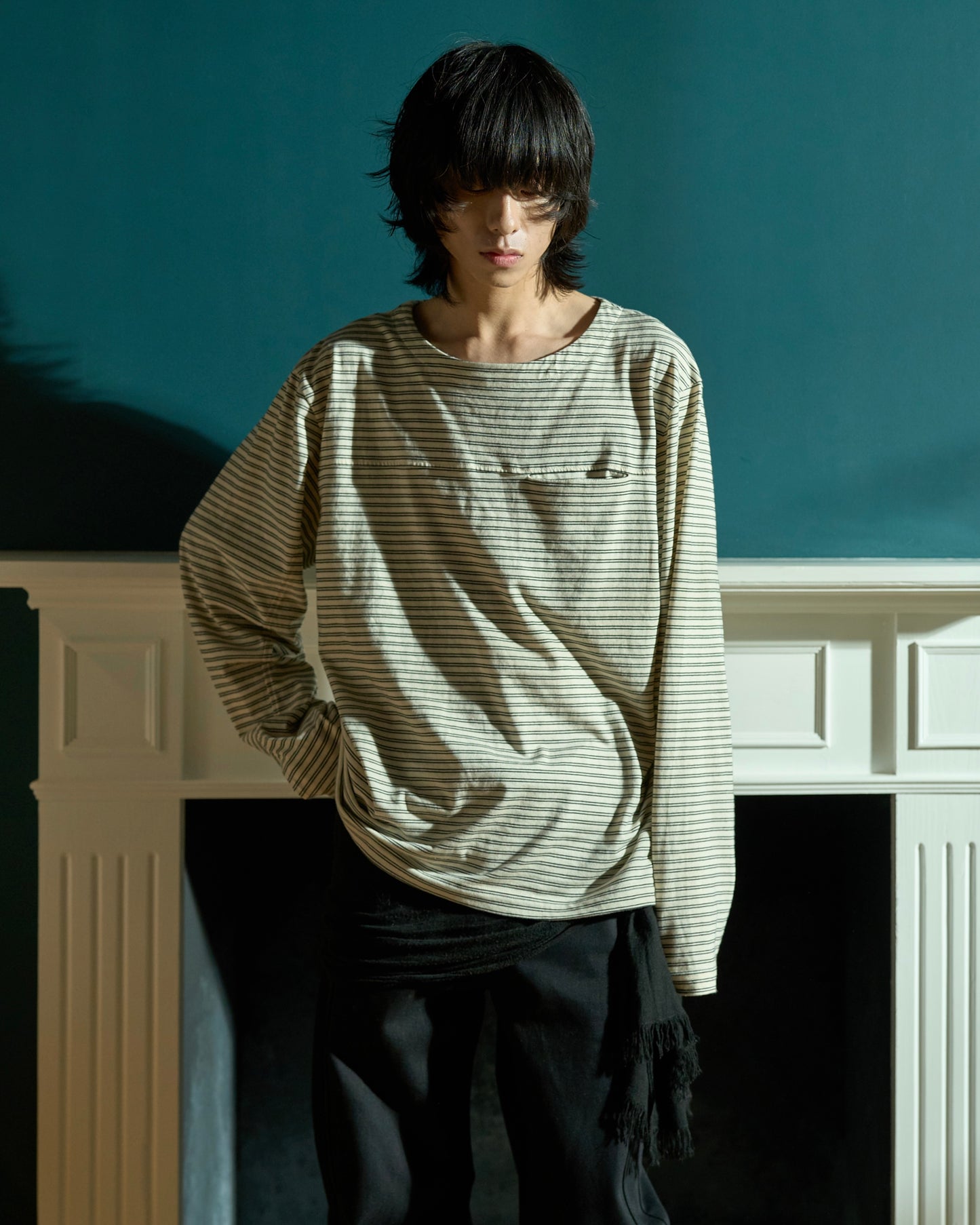 MULTI BORDER L/S TEE