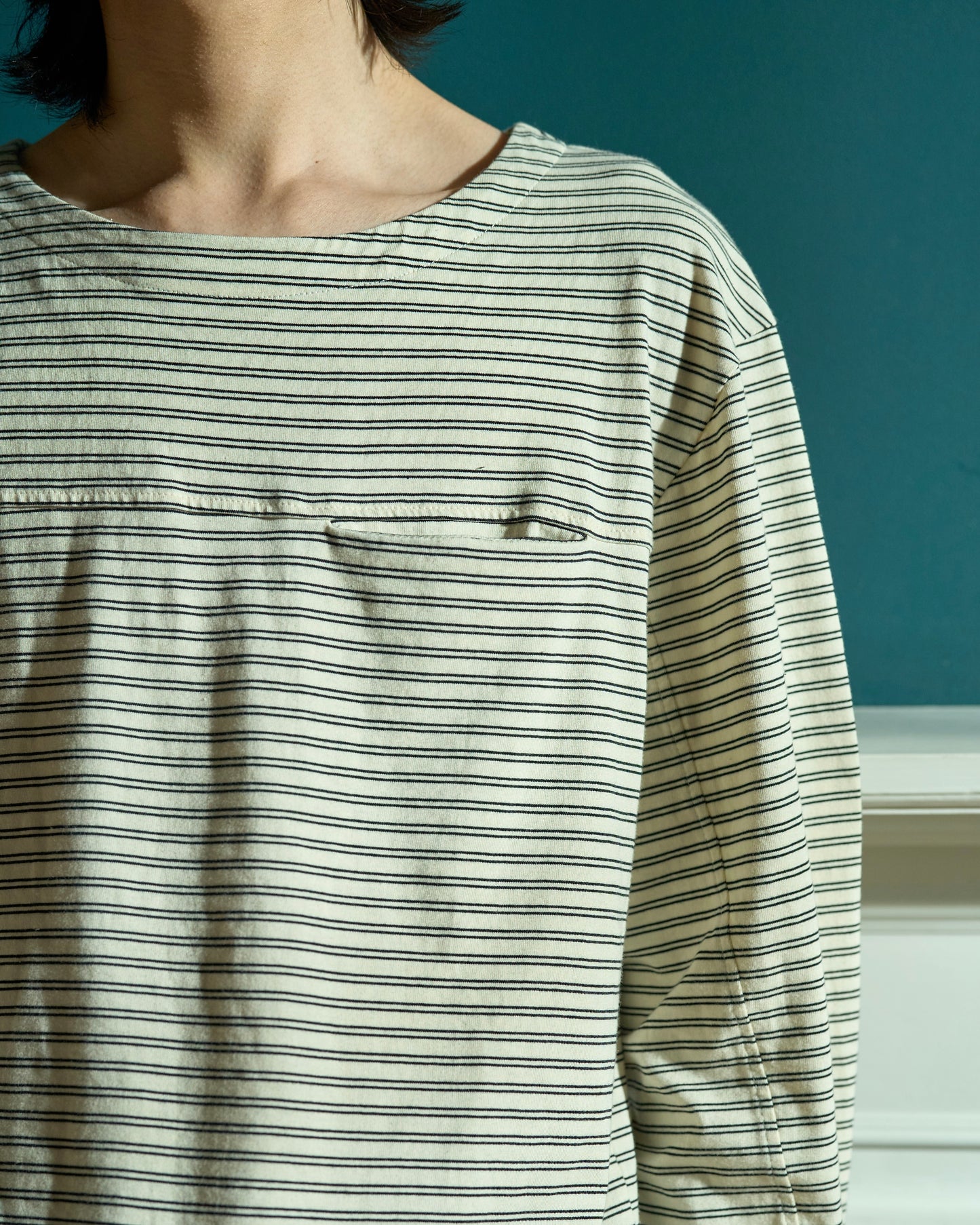 MULTI BORDER L/S TEE