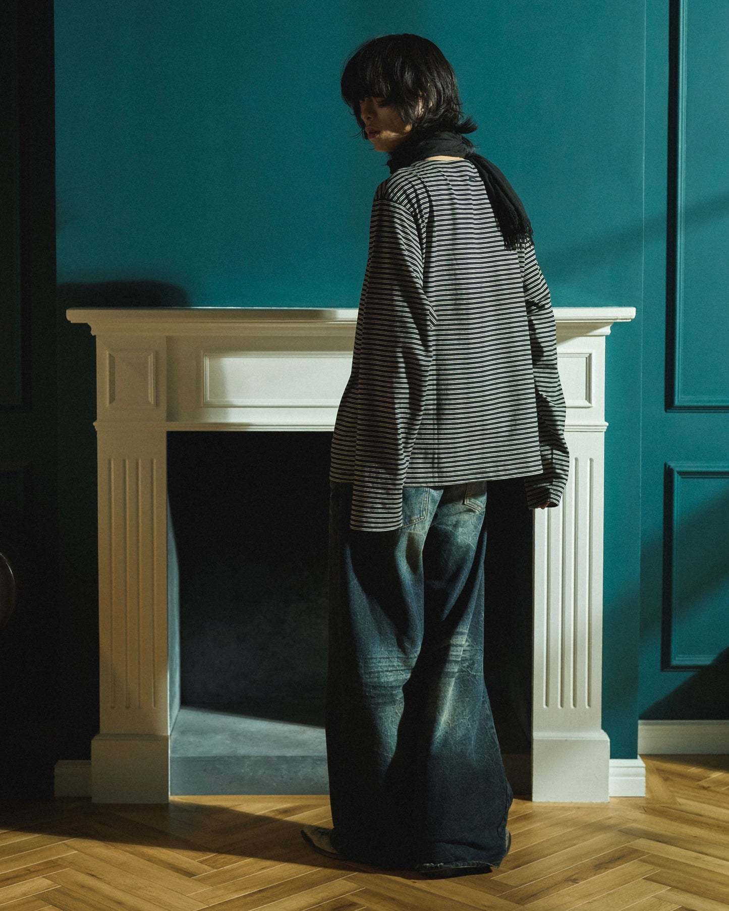 MULTI BORDER L/S TEE