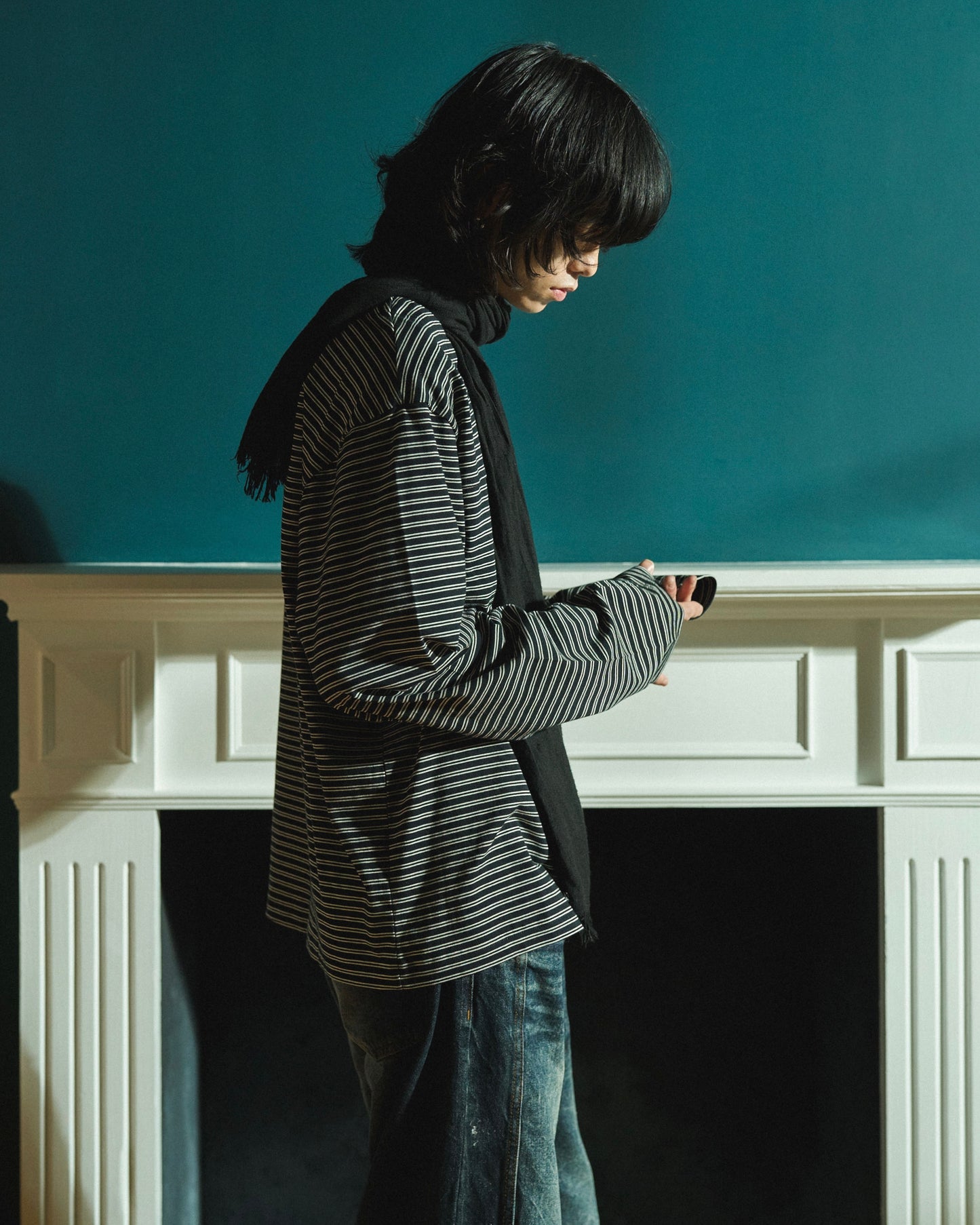 MULTI BORDER L/S TEE