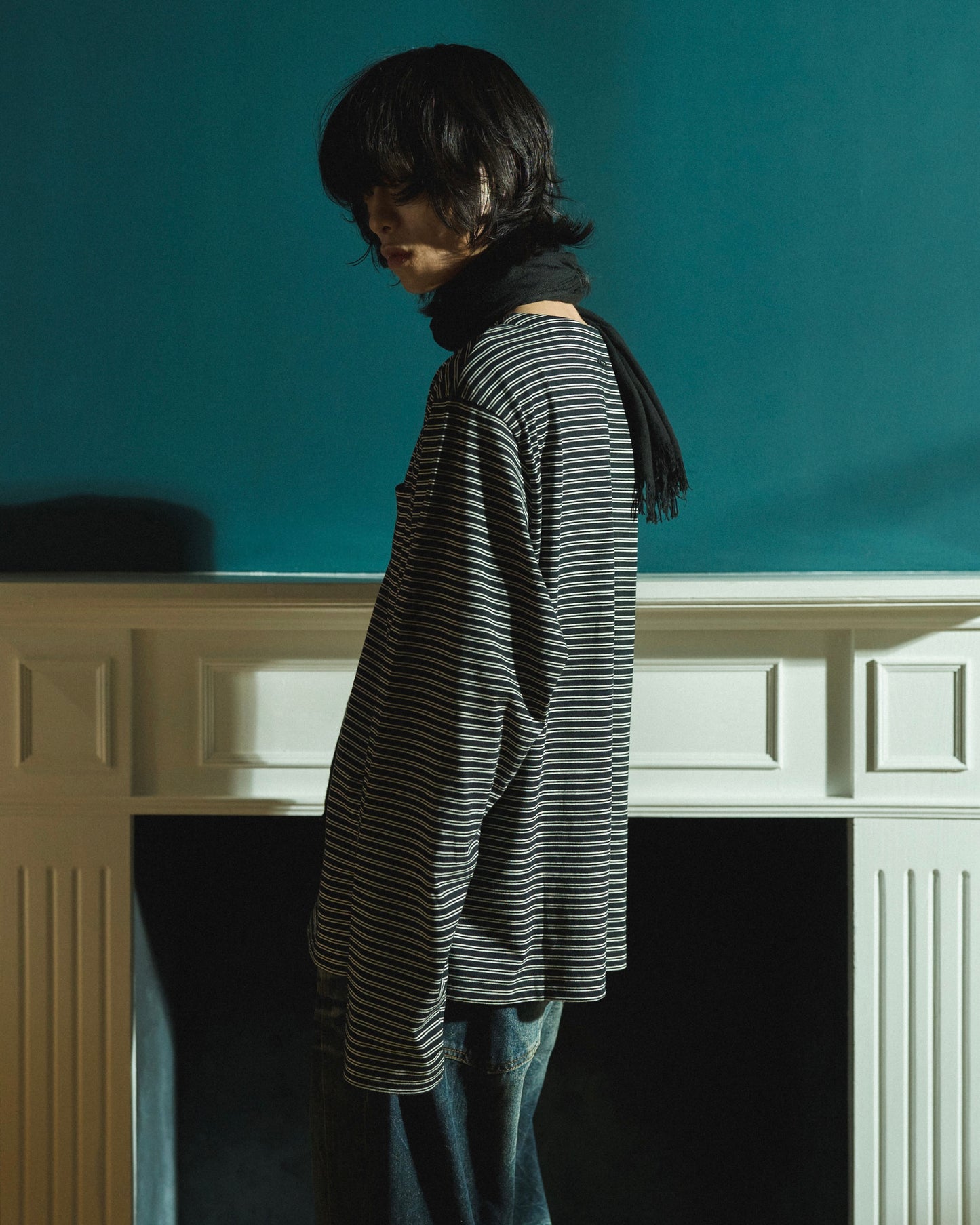 MULTI BORDER L/S TEE