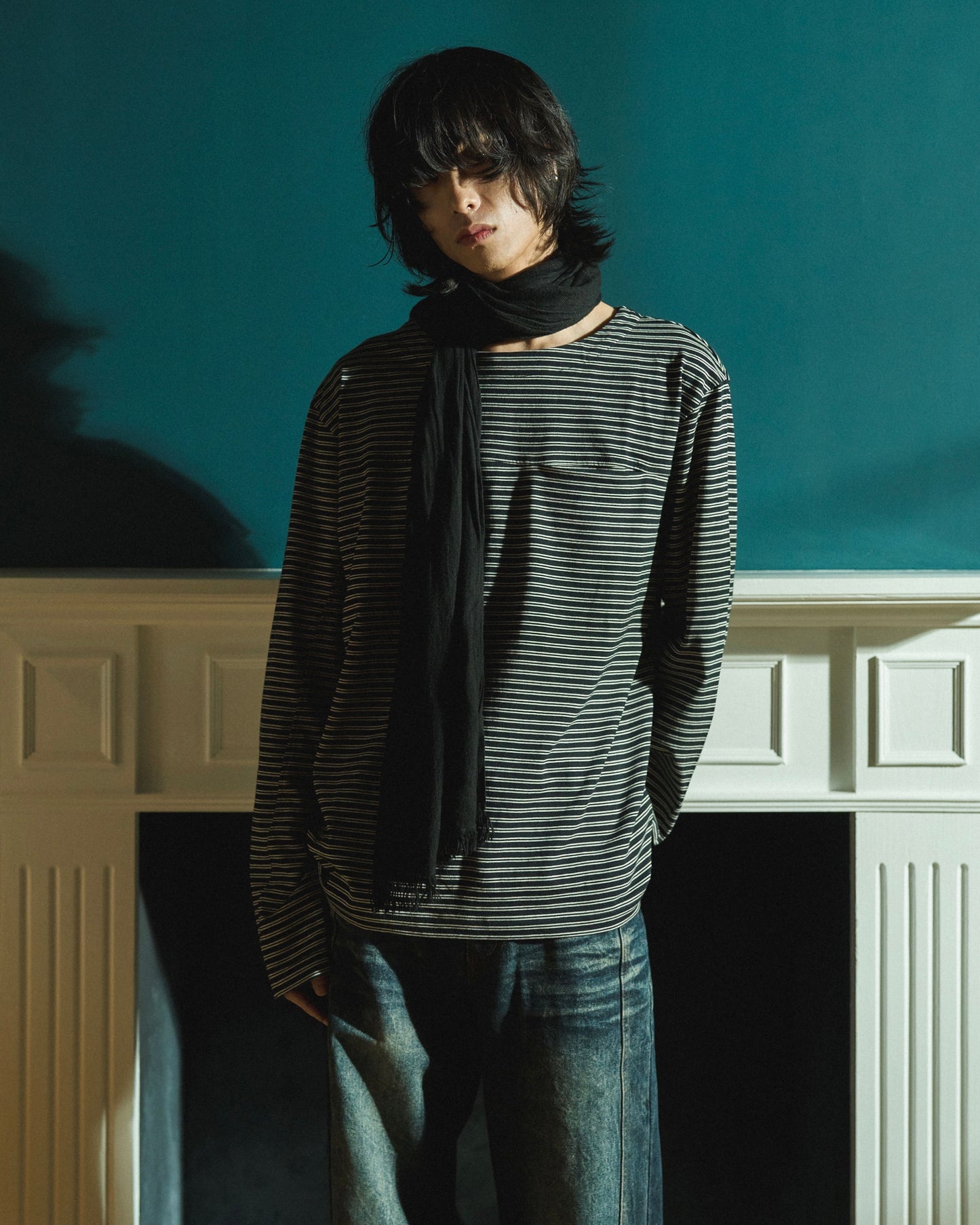MULTI BORDER L/S TEE
