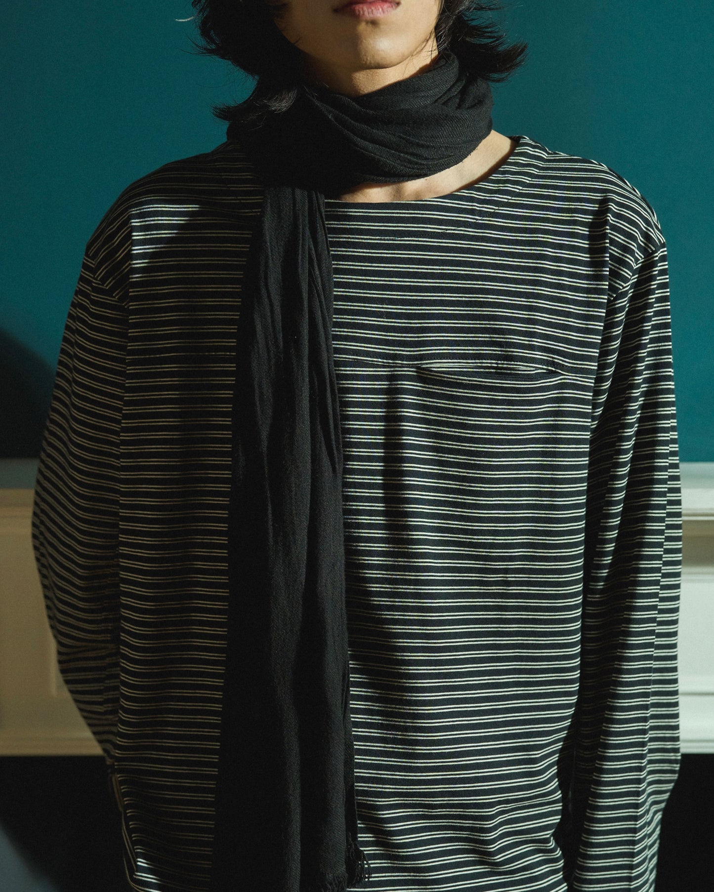 MULTI BORDER L/S TEE