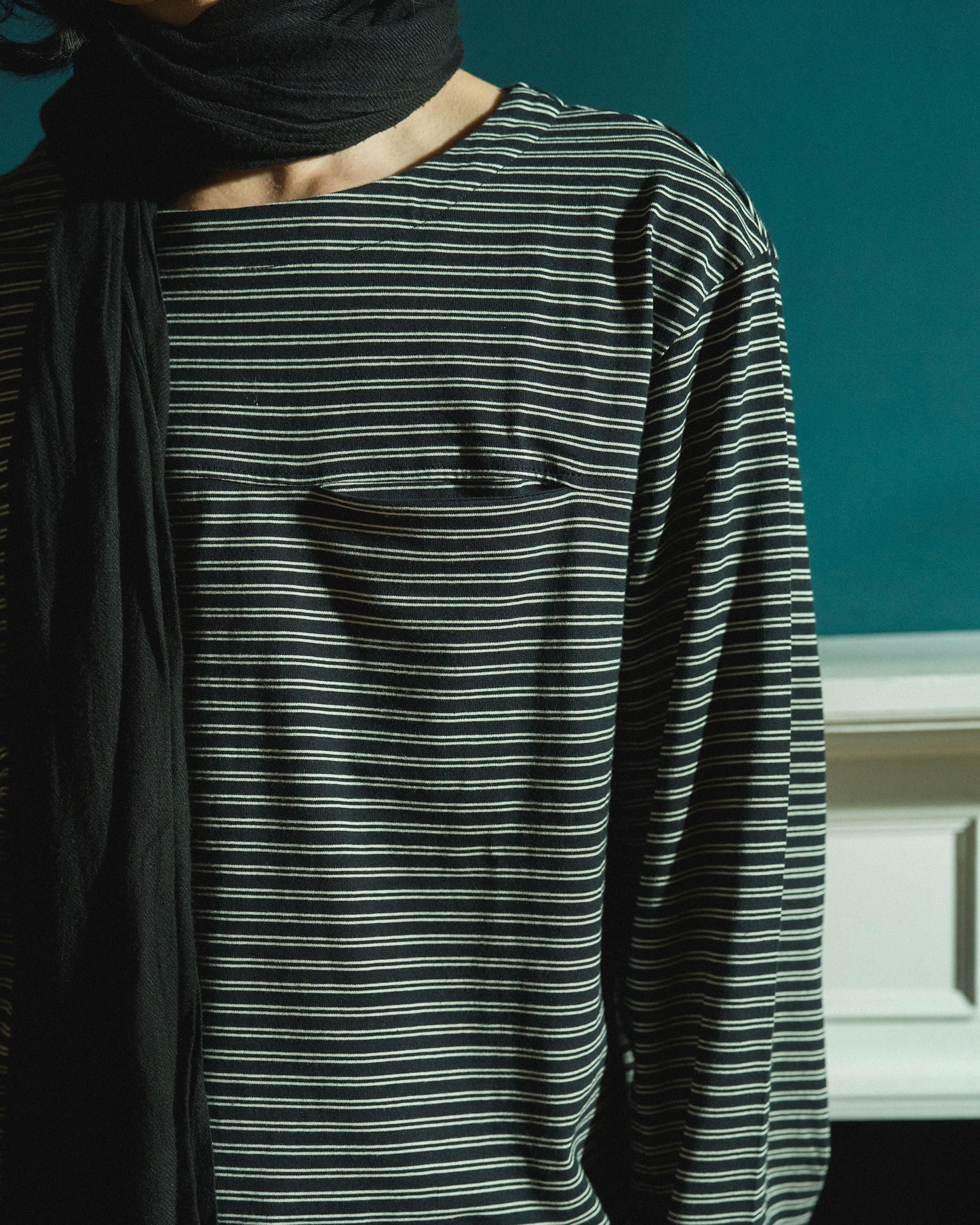 MULTI BORDER L/S TEE