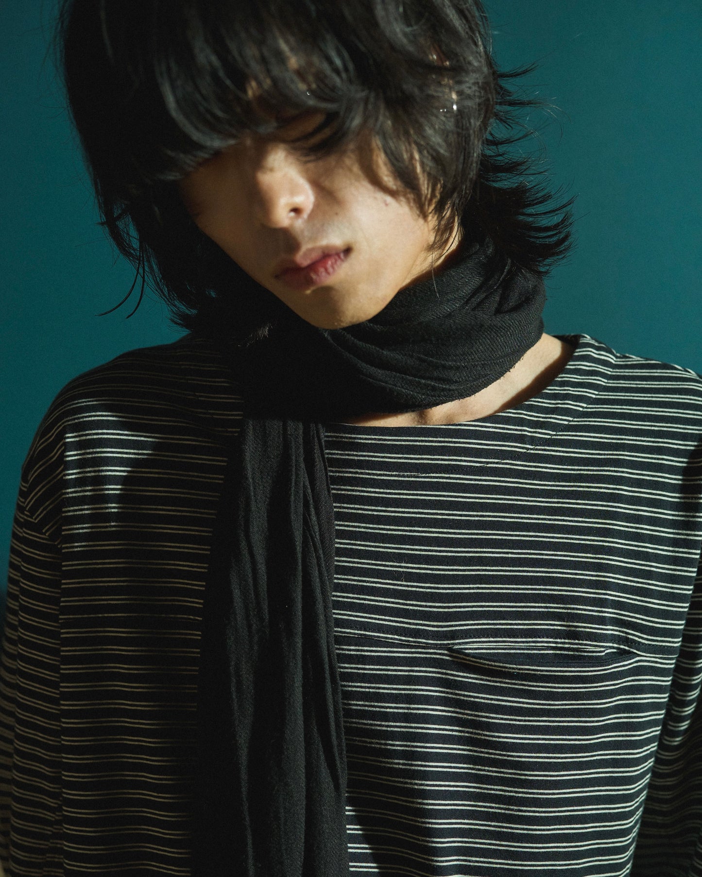 MULTI BORDER L/S TEE