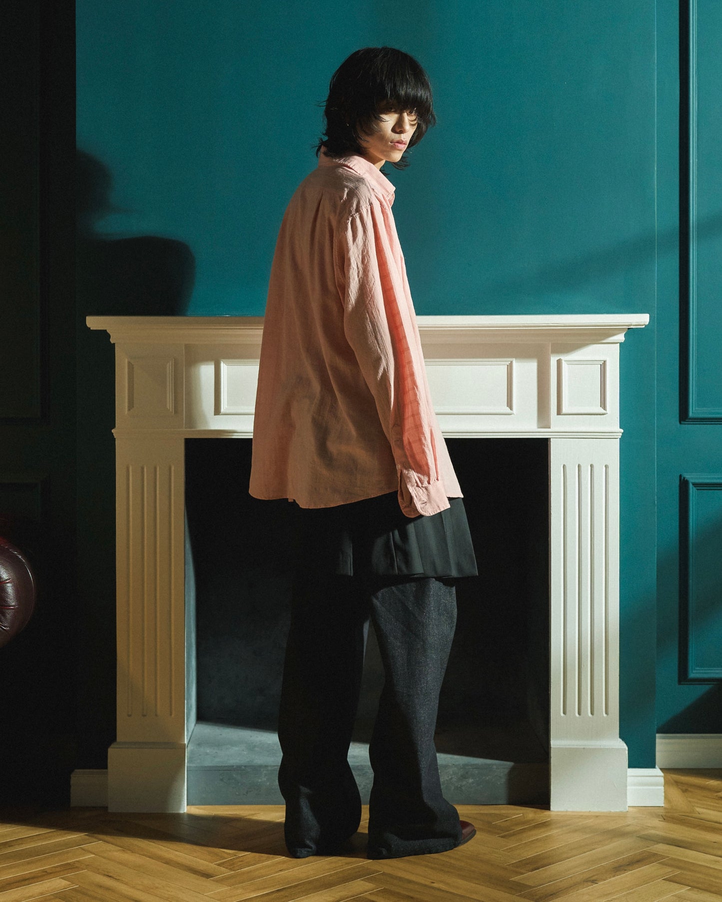 SHEER CHECK L/S SHIRTS