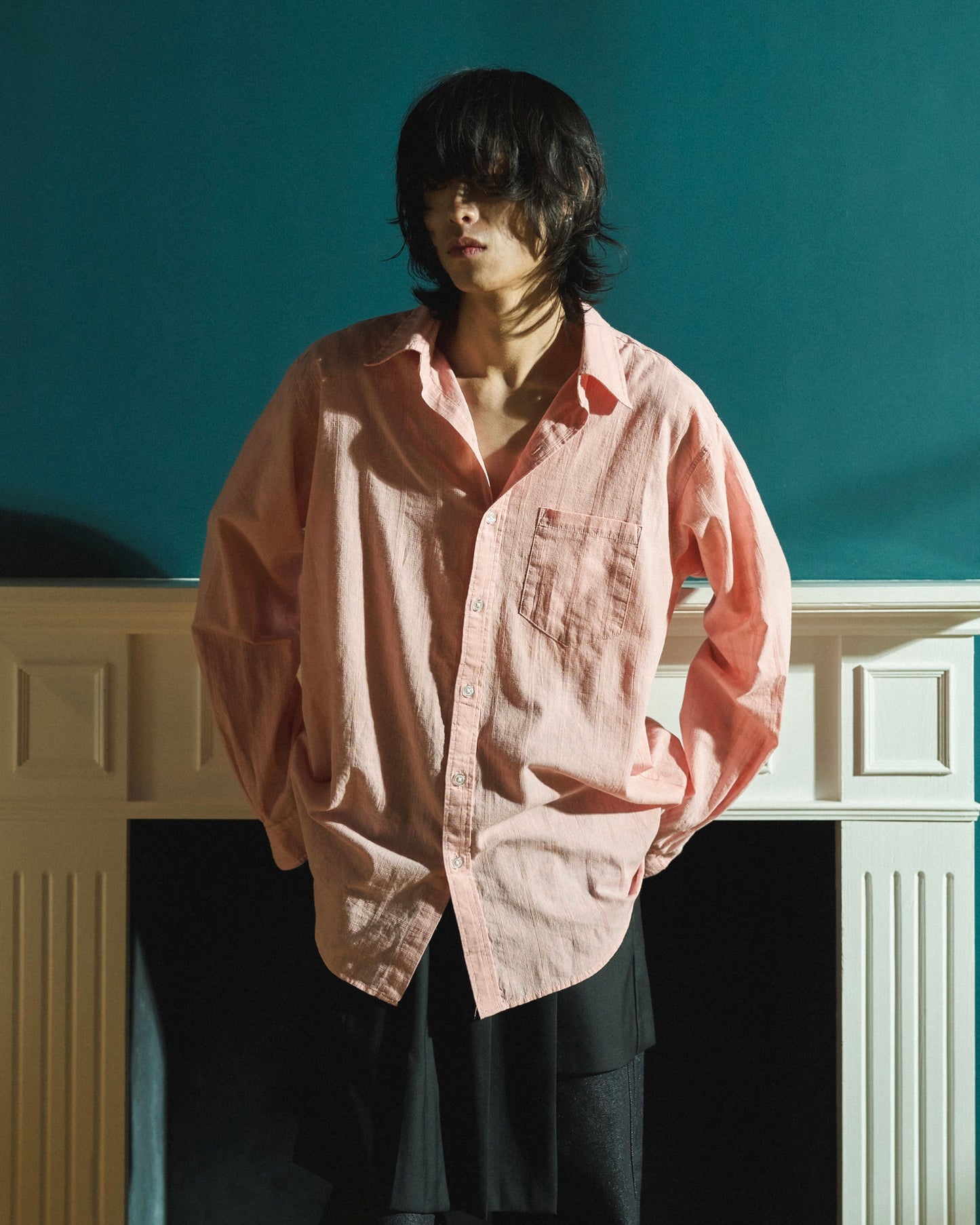 SHEER CHECK L/S SHIRTS