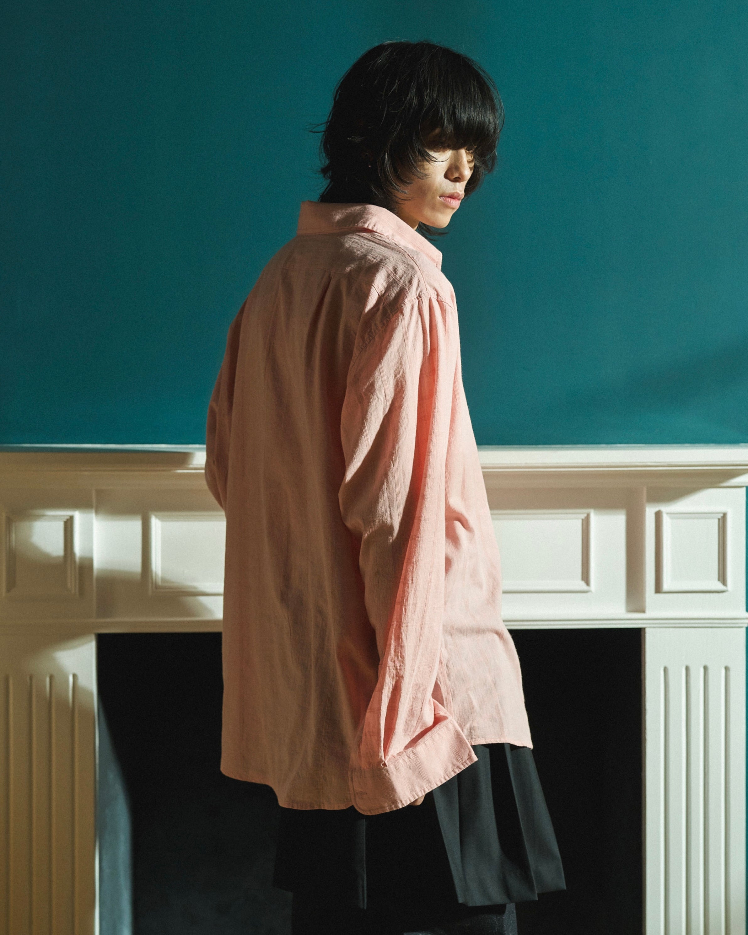 SHEER CHECK L/S SHIRTS – CAMPHOR WOOD - OFFICIAL ONLINE STORE