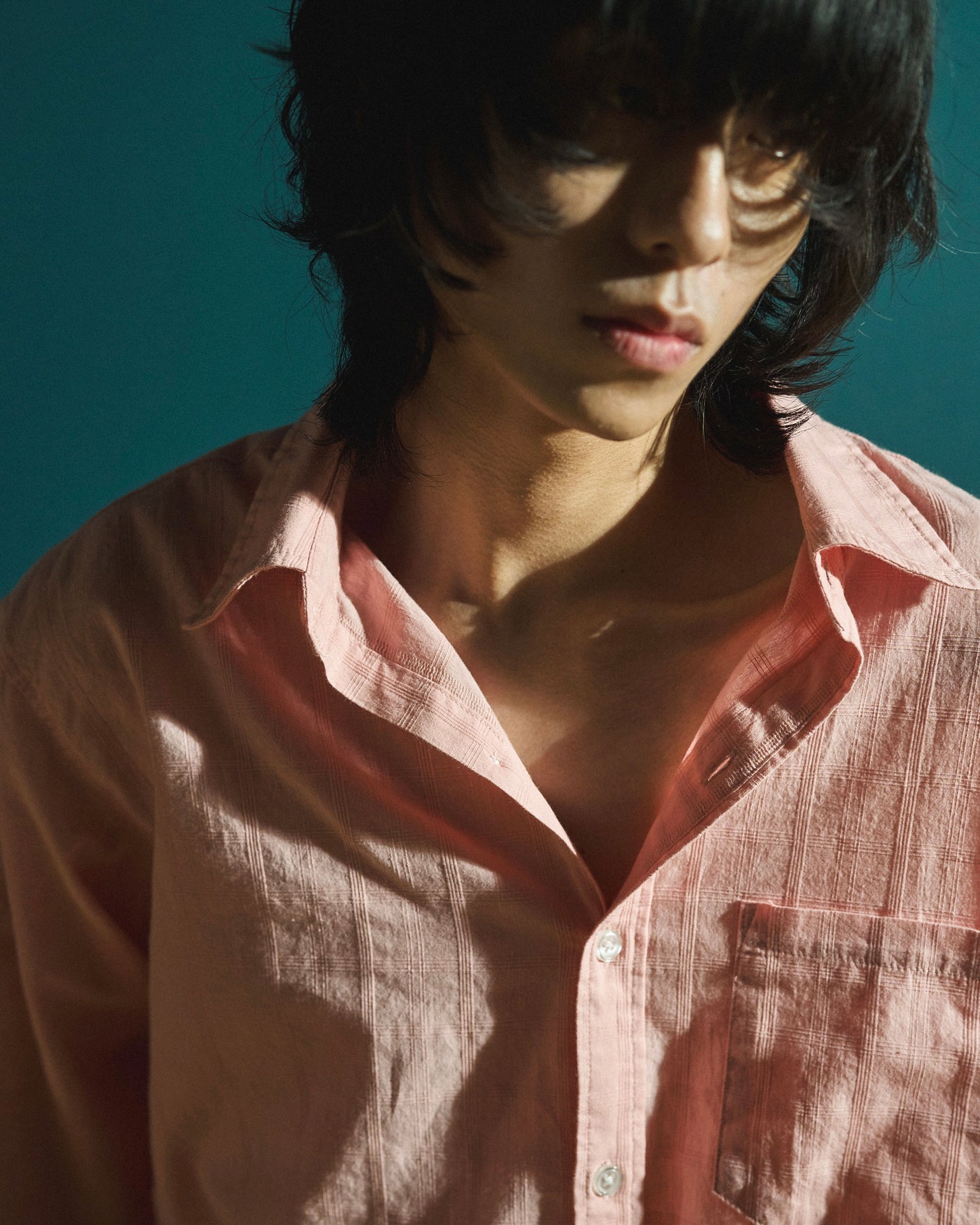 SHEER CHECK L/S SHIRTS