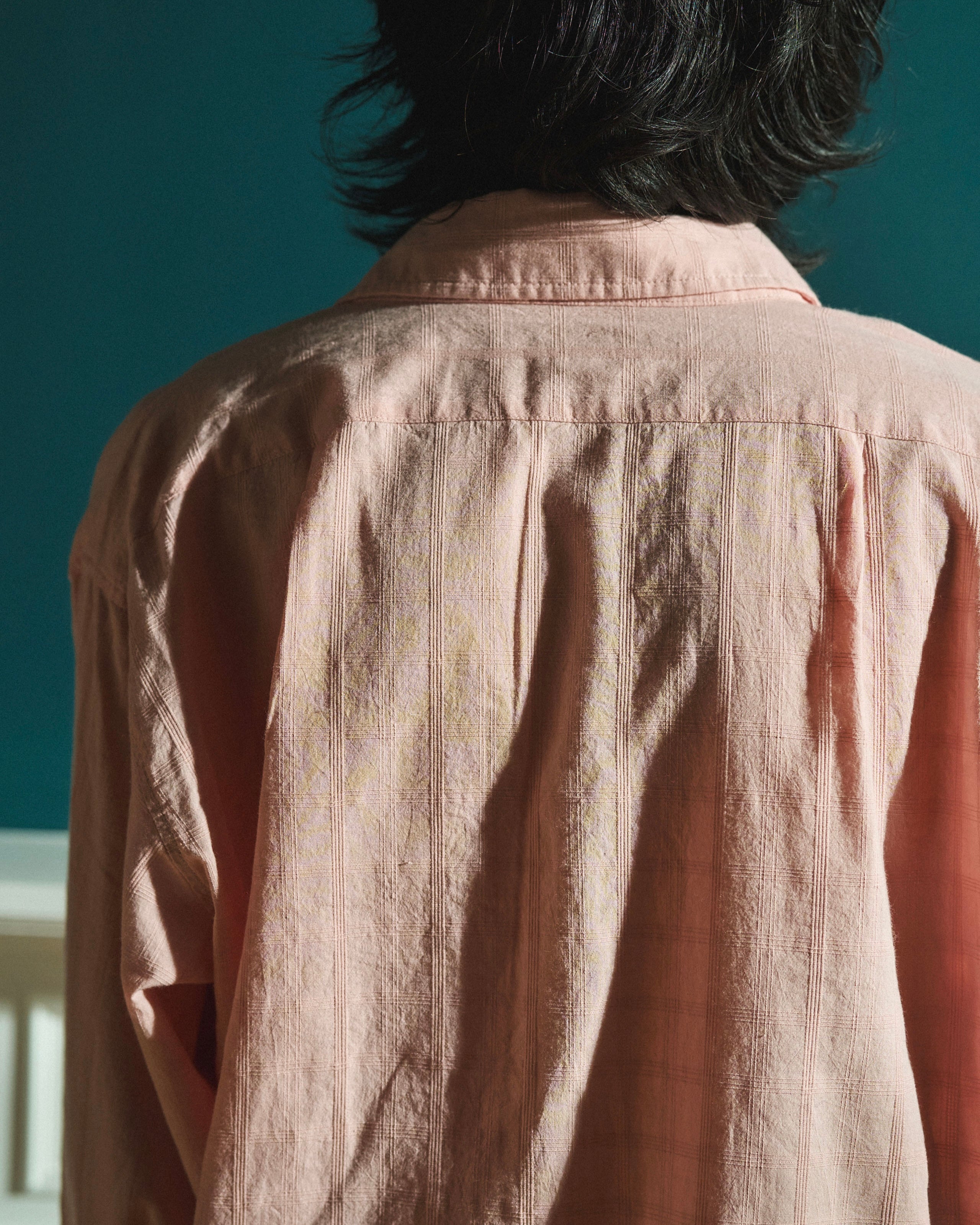 SHEER CHECK L/S SHIRTS – CAMPHOR WOOD - OFFICIAL ONLINE STORE