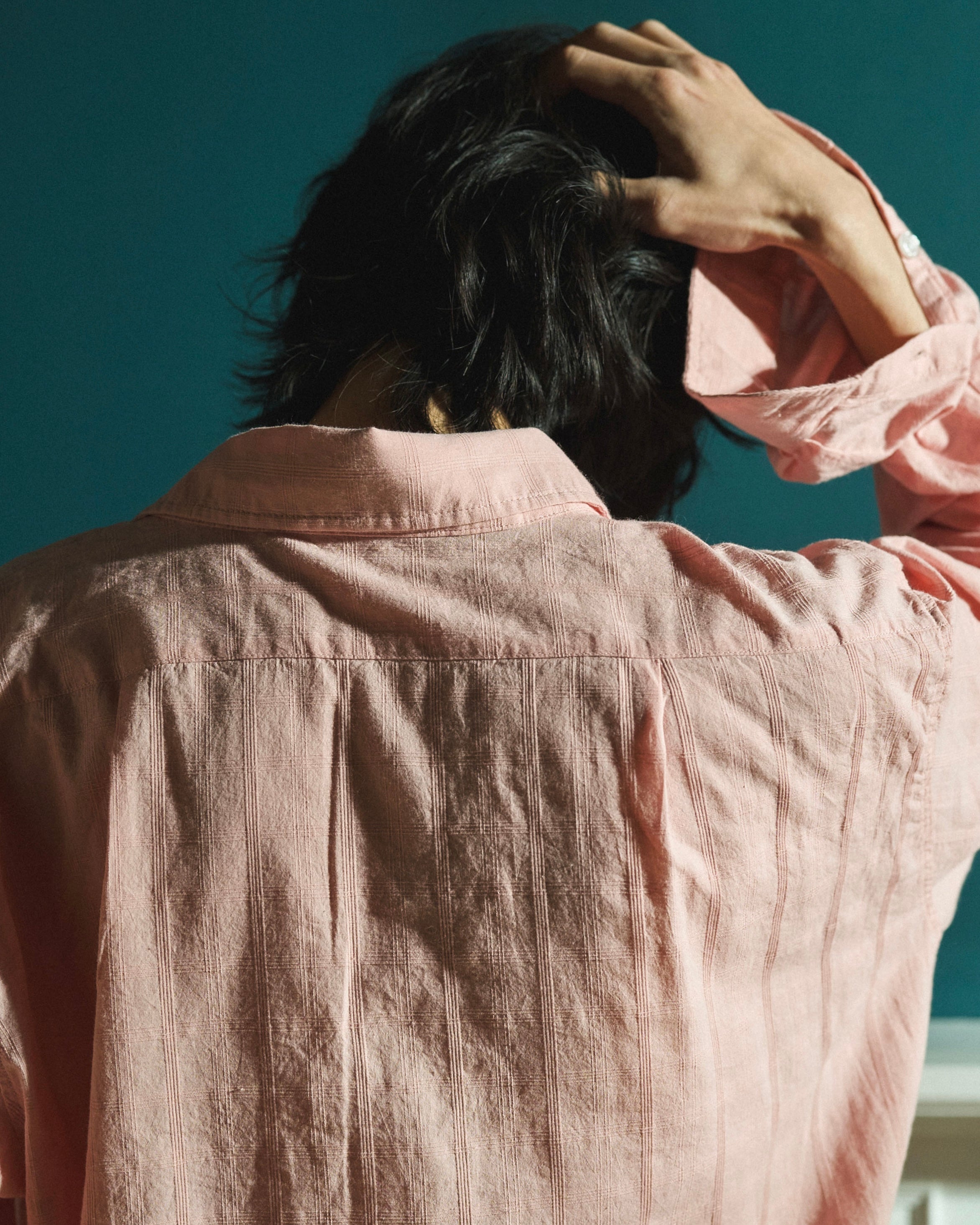 SHEER CHECK L/S SHIRTS – CAMPHOR WOOD - OFFICIAL ONLINE STORE