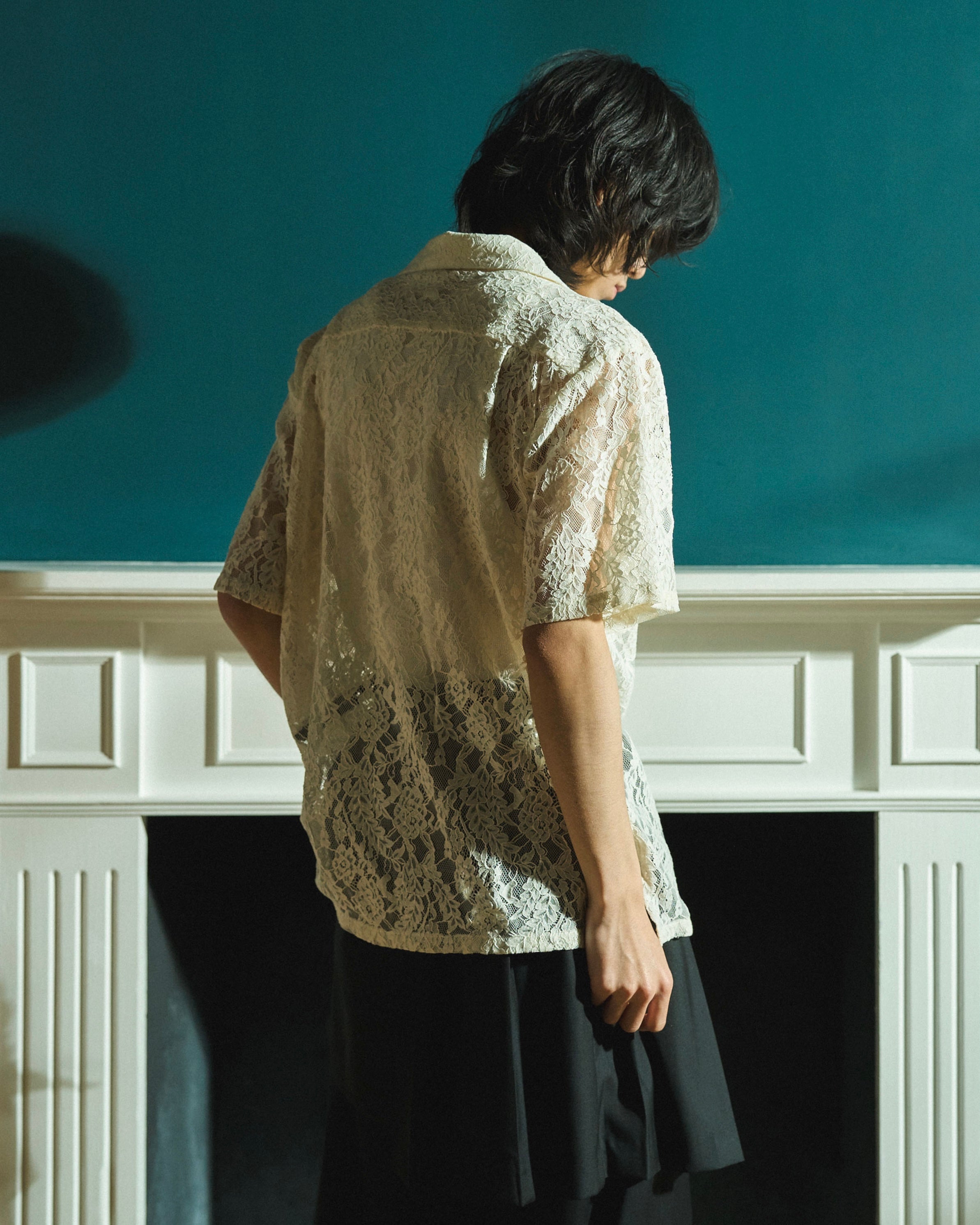 FLOWER BIJOU SHEER H/S SHIRTS – CAMPHOR WOOD - OFFICIAL ONLINE