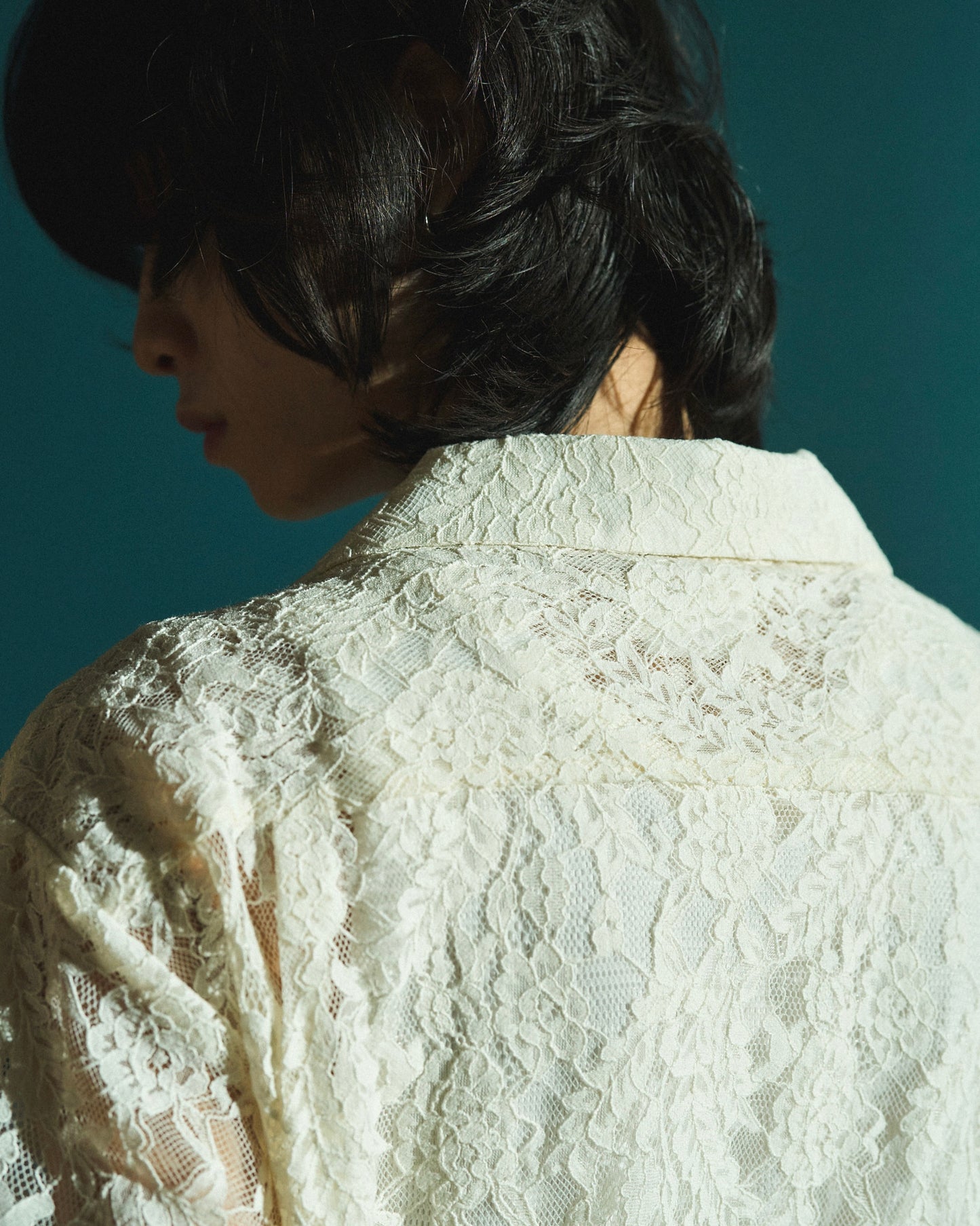 FLOWER BIJOU SHEER H/S SHIRTS