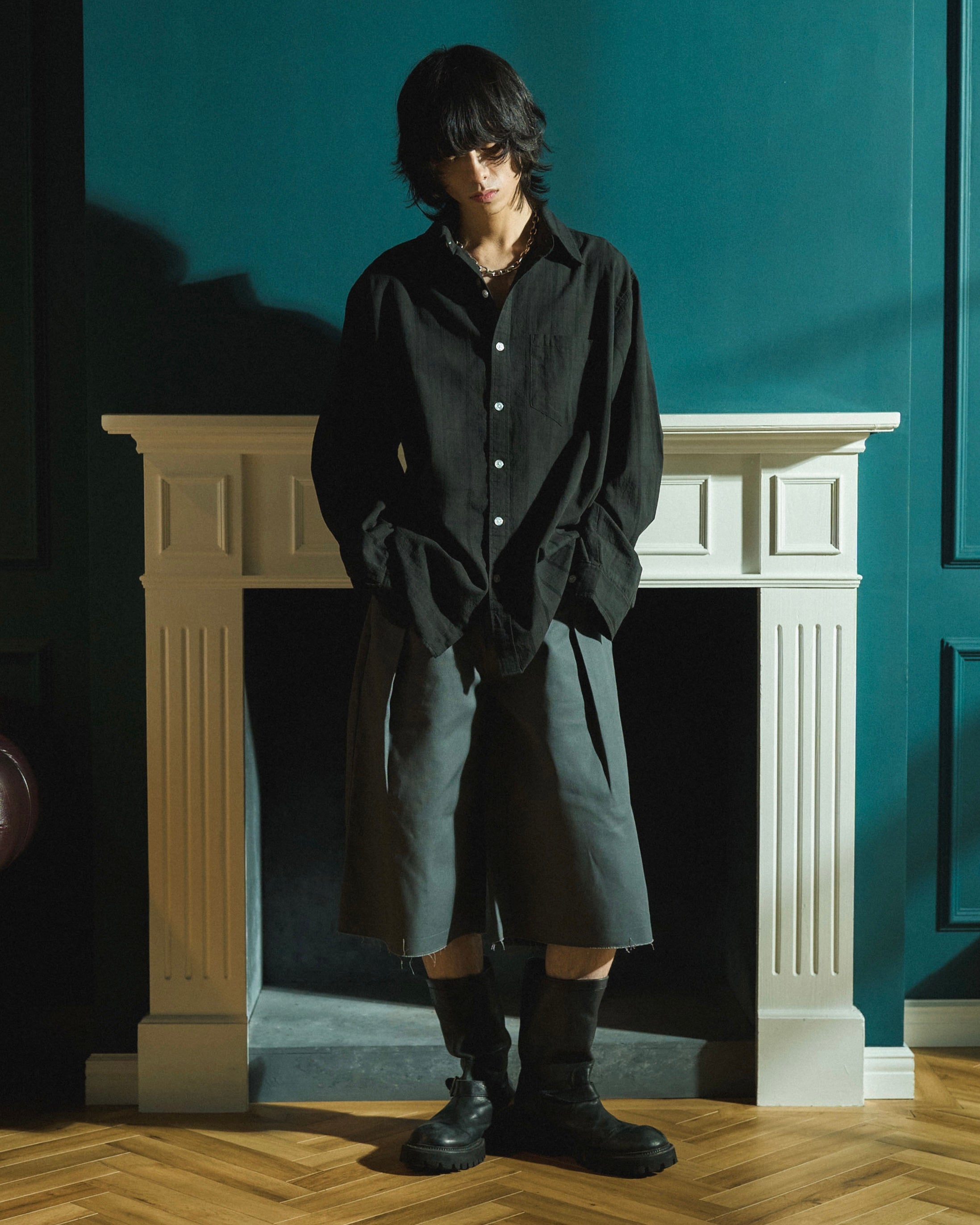 SHEER CHECK L/S SHIRTS – CAMPHOR WOOD - OFFICIAL ONLINE STORE