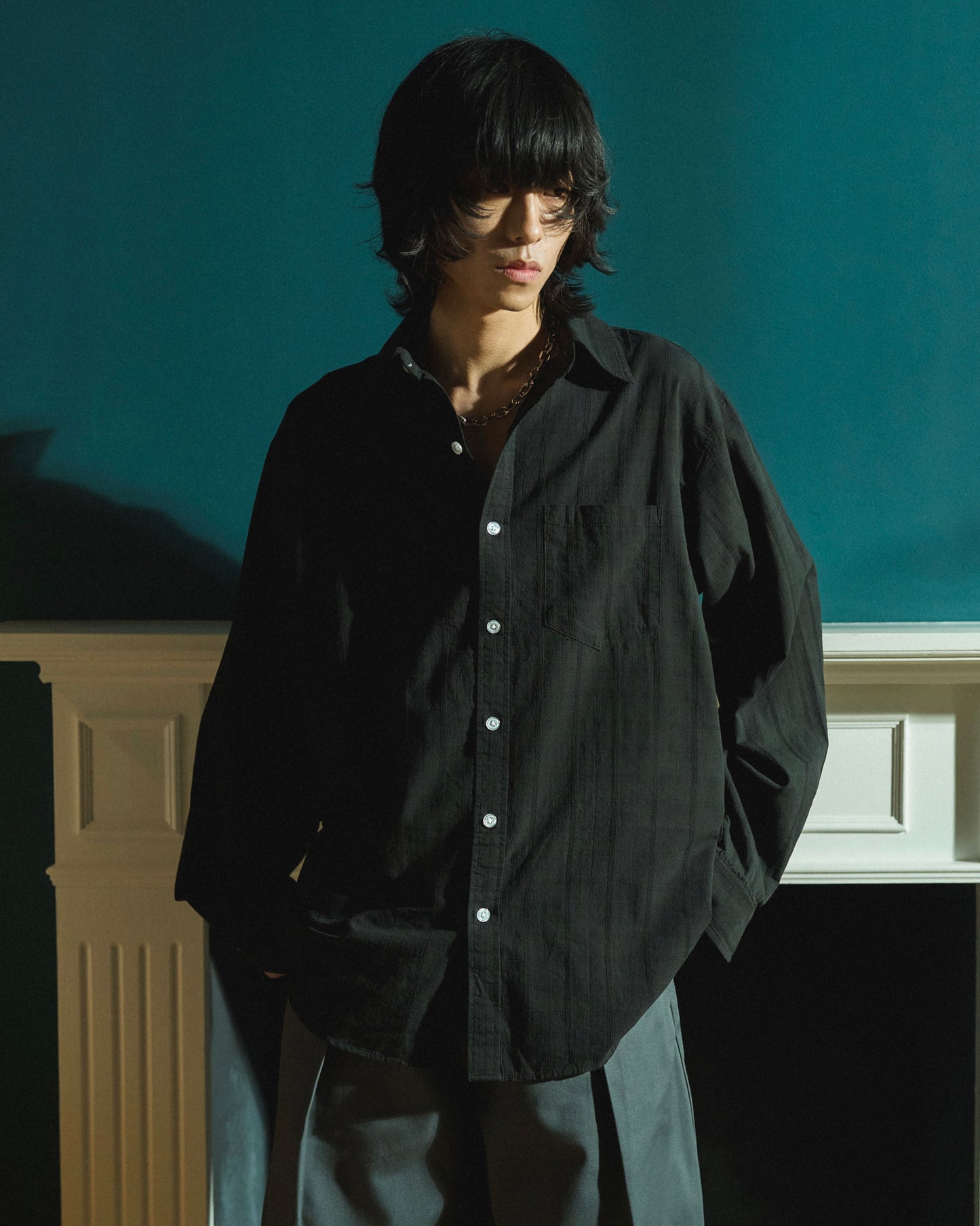 SHEER CHECK L/S SHIRTS