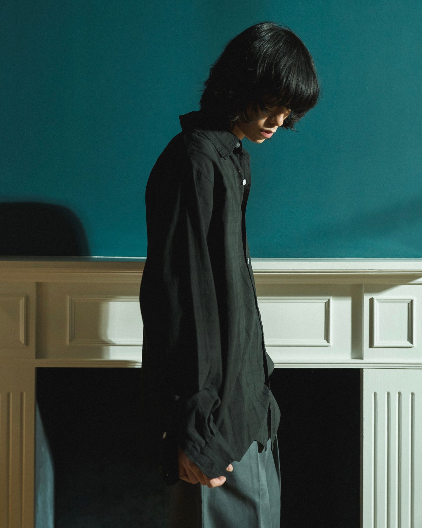 SHEER CHECK L/S SHIRTS