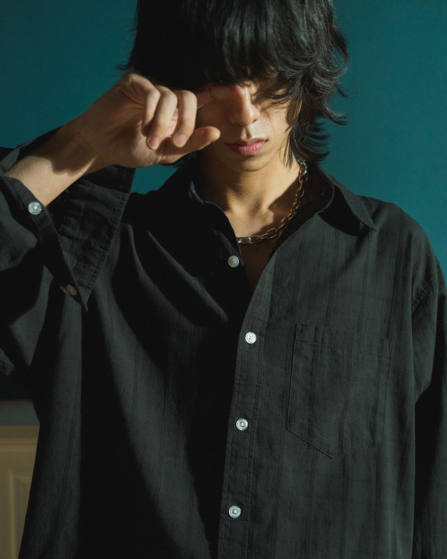 SHEER CHECK L/S SHIRTS