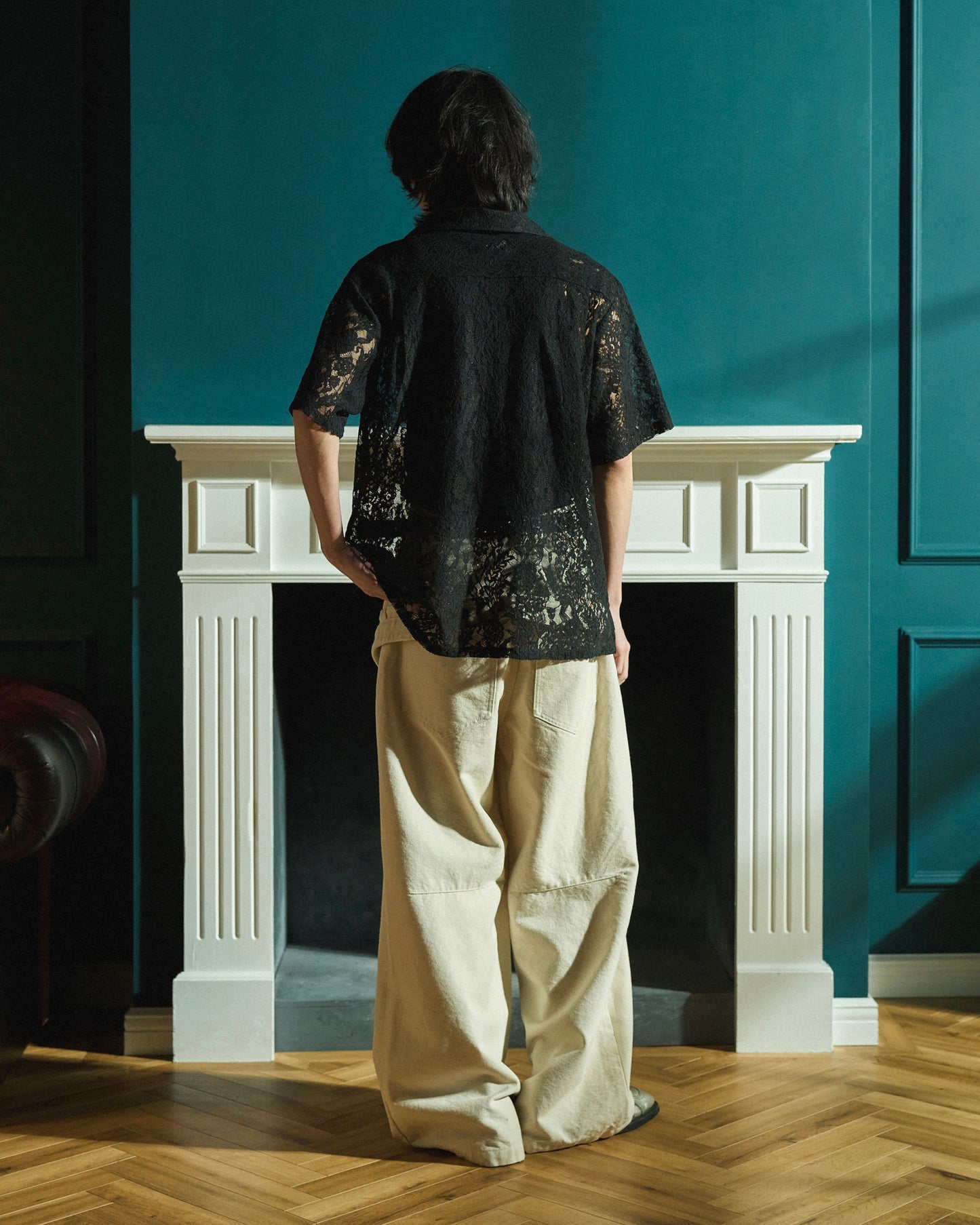 FLOWER BIJOU SHEER H/S SHIRTS