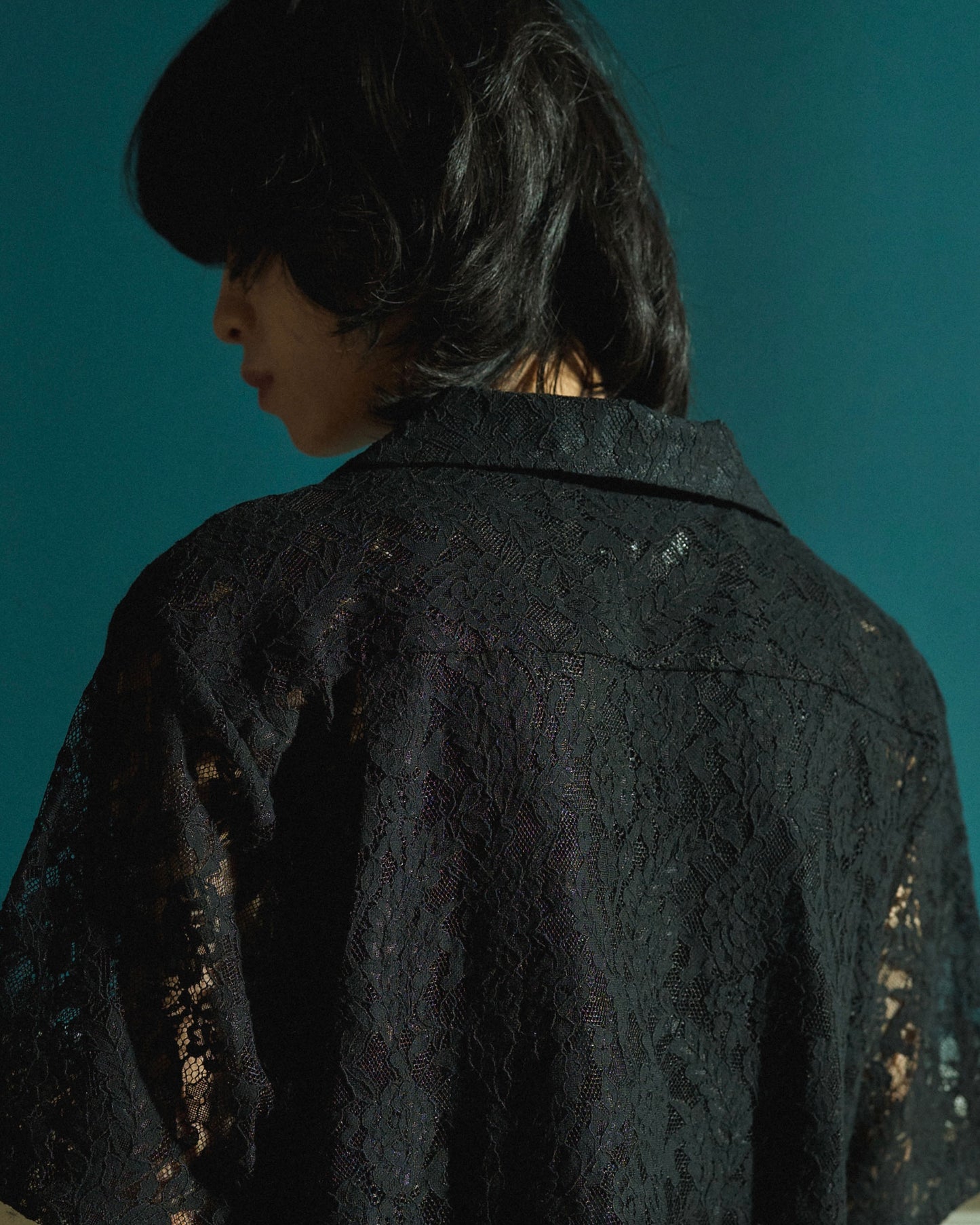 FLOWER BIJOU SHEER H/S SHIRTS