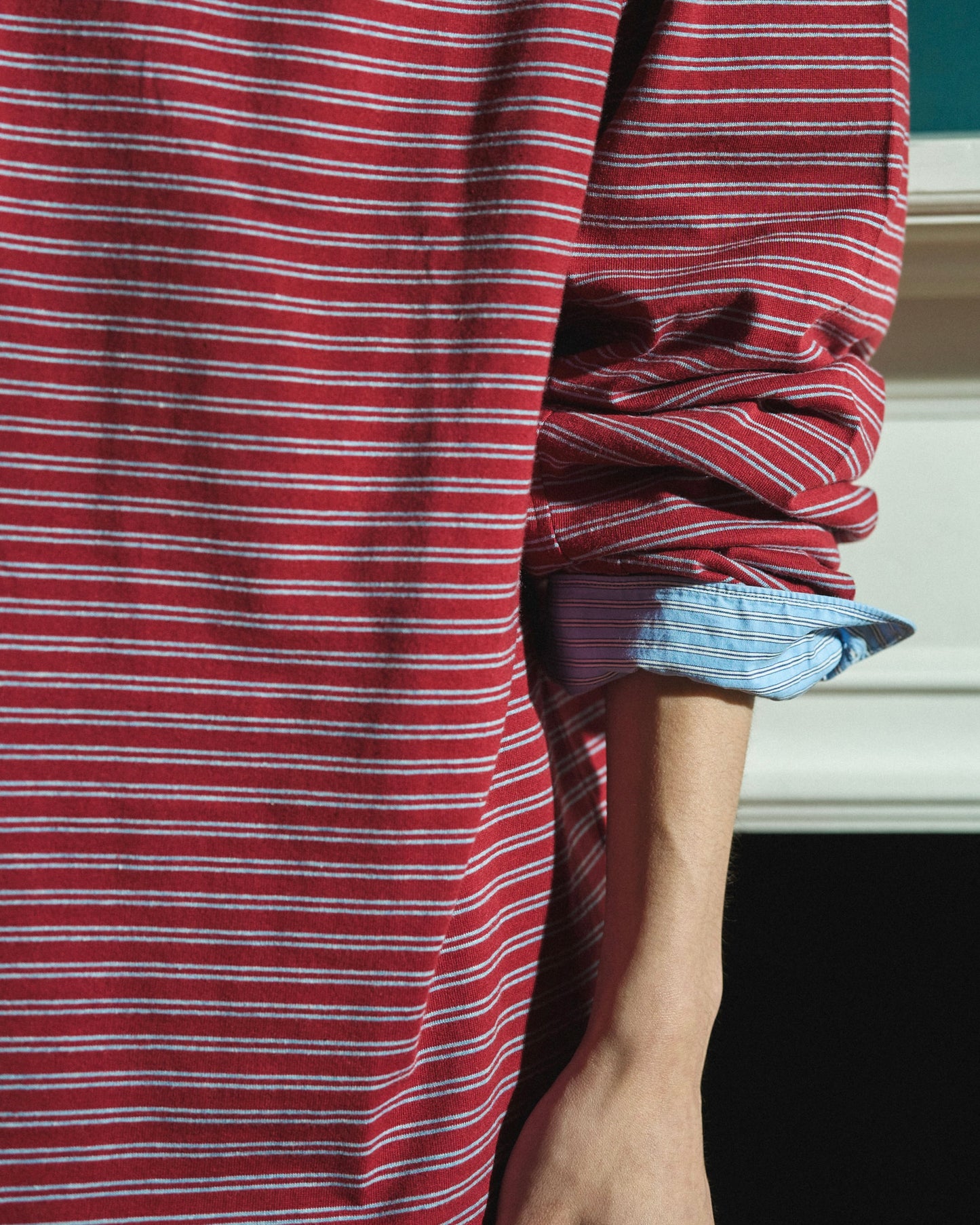 MULTI BORDER L/S TEE