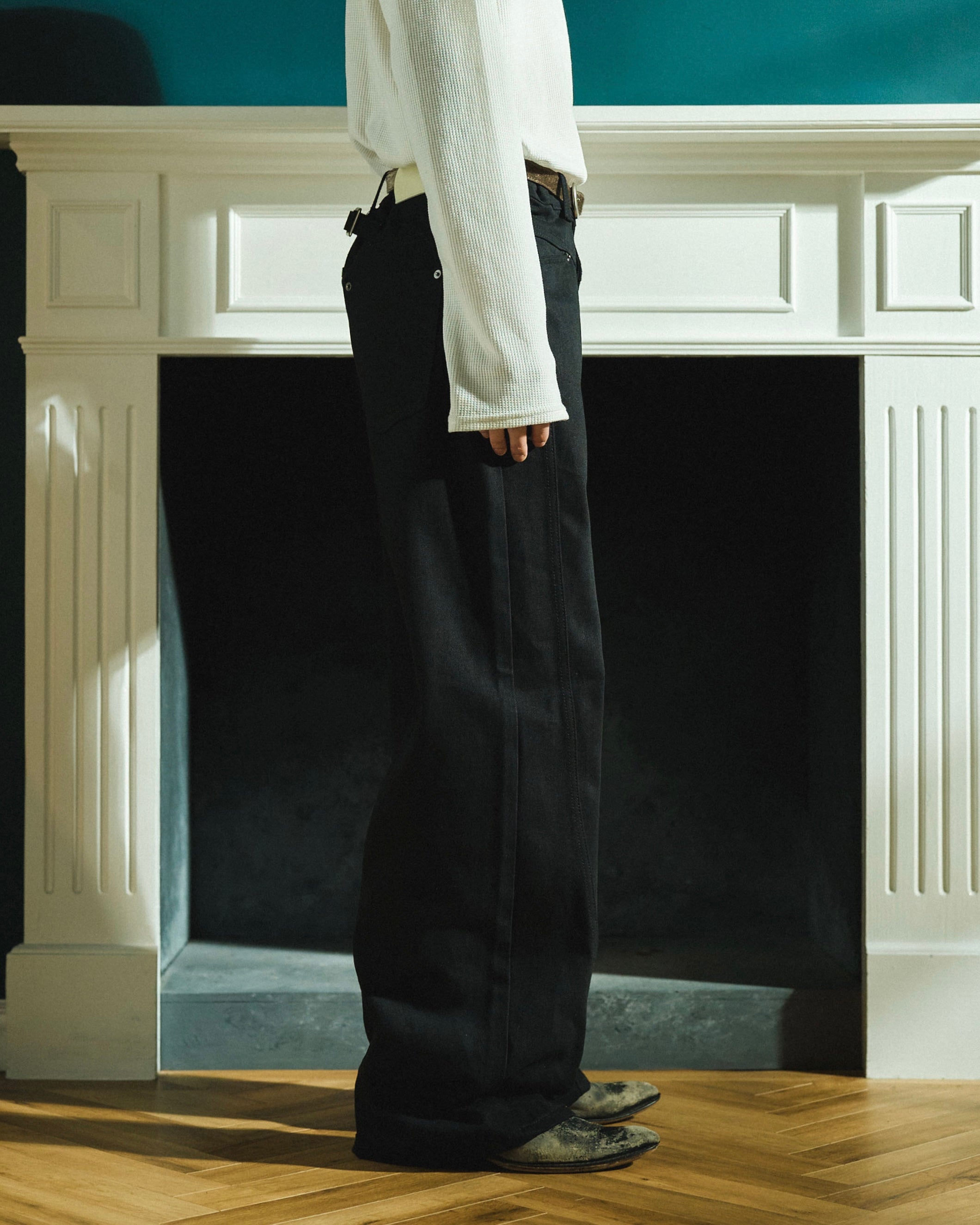 SIDE SEEM BOOTS CUT RIGID JEANS – CAMPHOR WOOD - OFFICIAL ONLINE