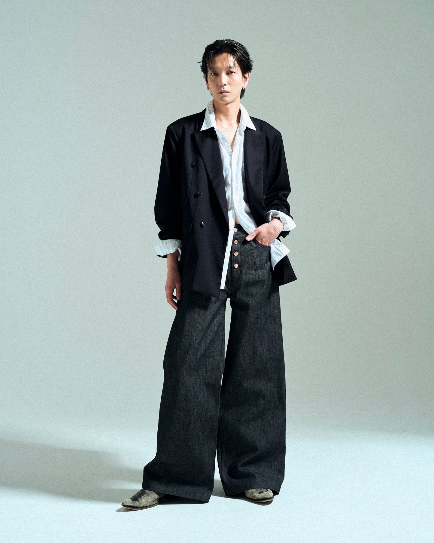 【MADE IN JAPAN】13OZ RIGID STRAIGHT SLUB DENIM